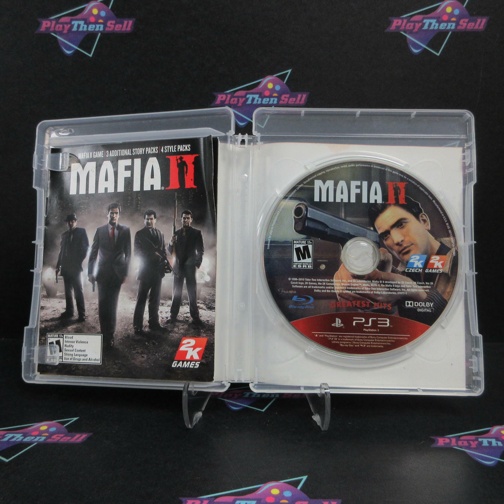 Mafia II PS3 PlayStation 3 GH AD + Poster Complete CIB - Very Good