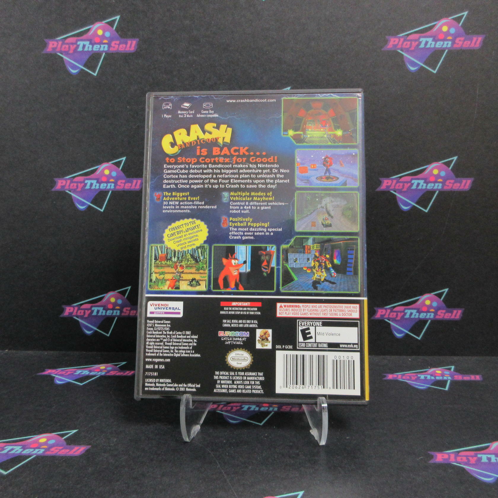 Crash Bandicoot the Wrath of Cortex Players Choice Nintendo GameCube - Refurbished