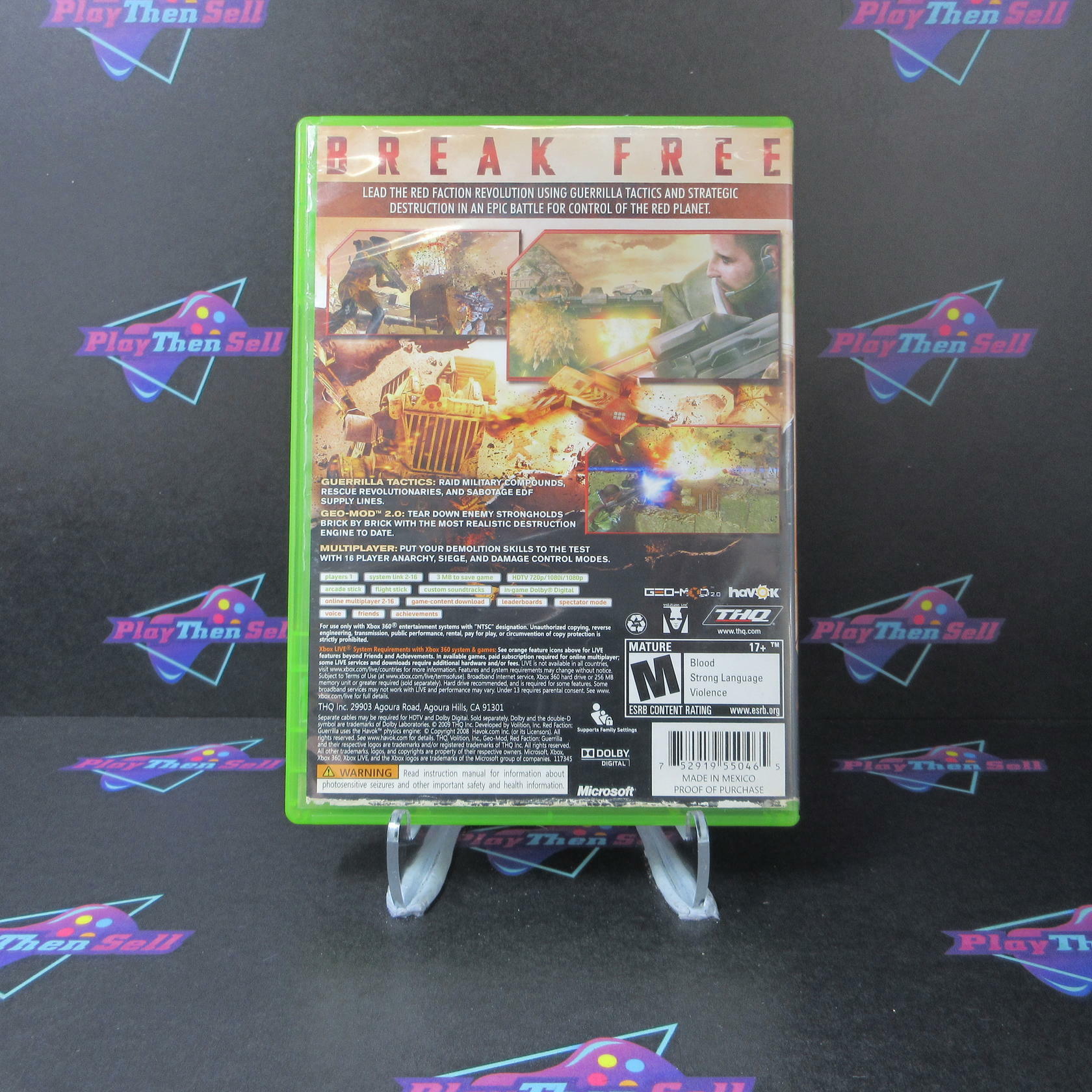 Red Faction Guerrilla Xbox 360 AD/NM - Very Good
