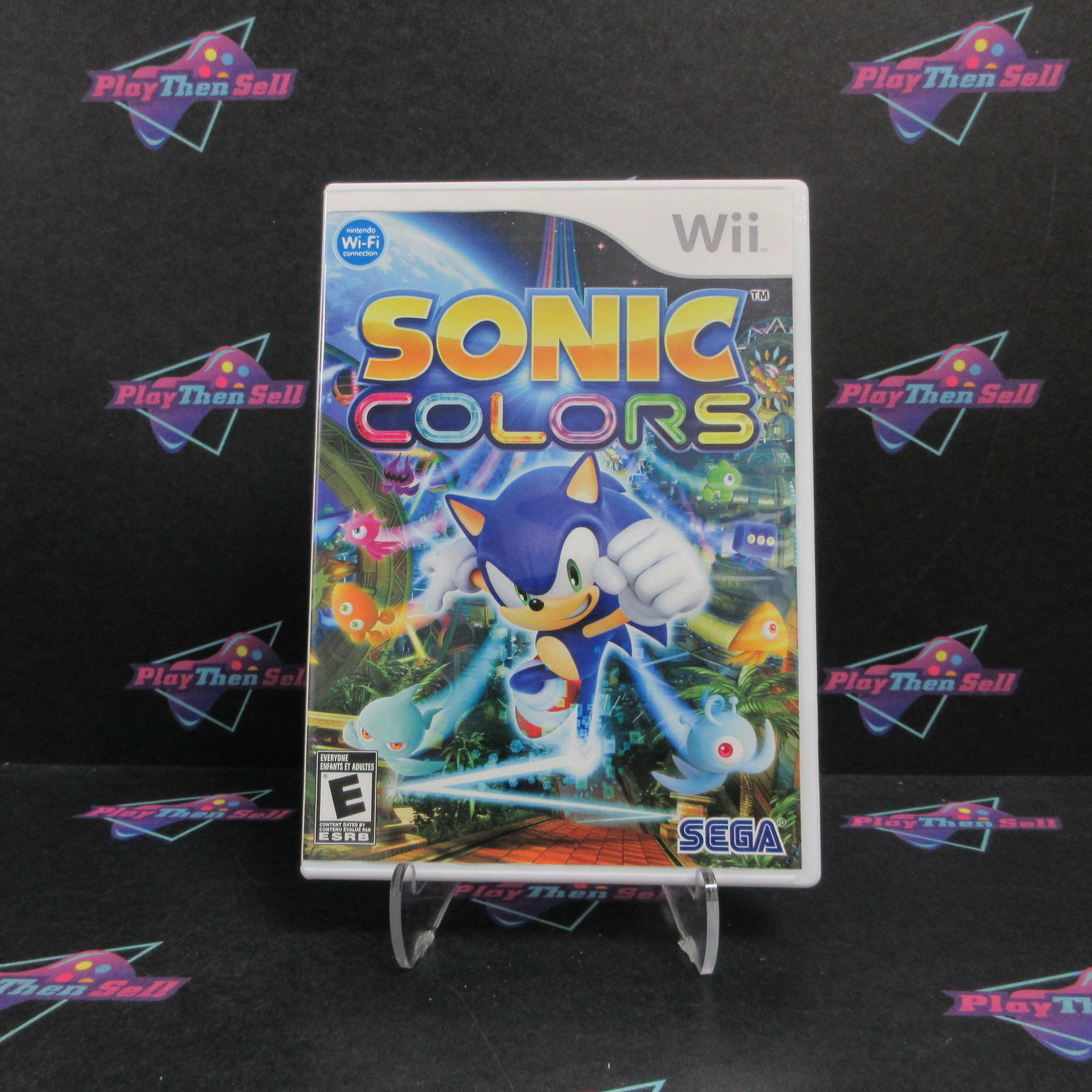 Sonic Colors Nintendo Wii AD Complete CIB - Very Good