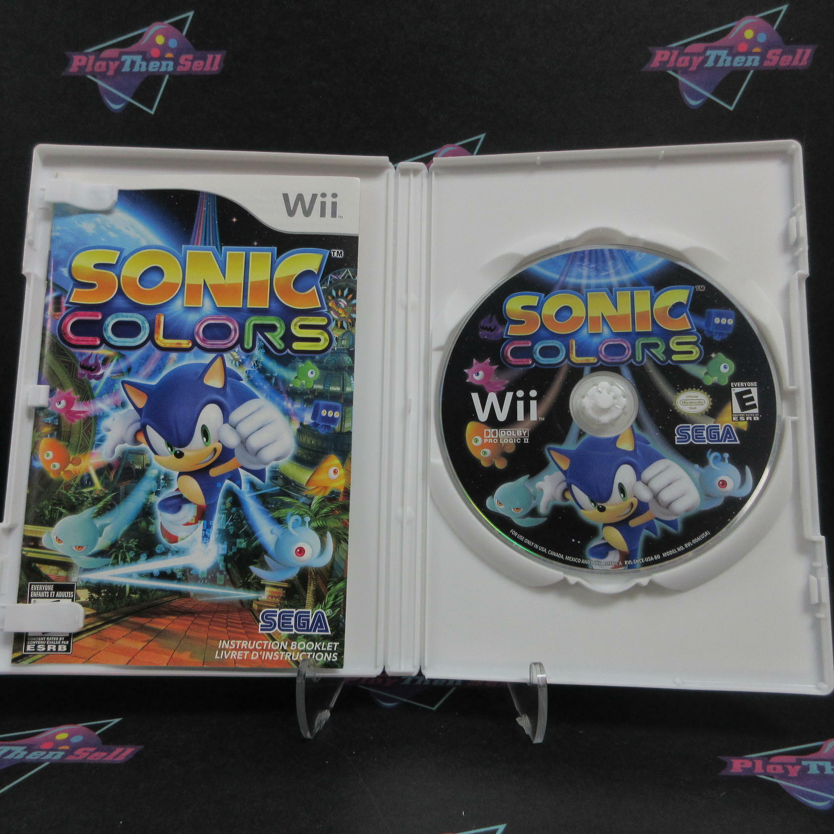 Sonic Colors Nintendo Wii AD Complete CIB - Very Good