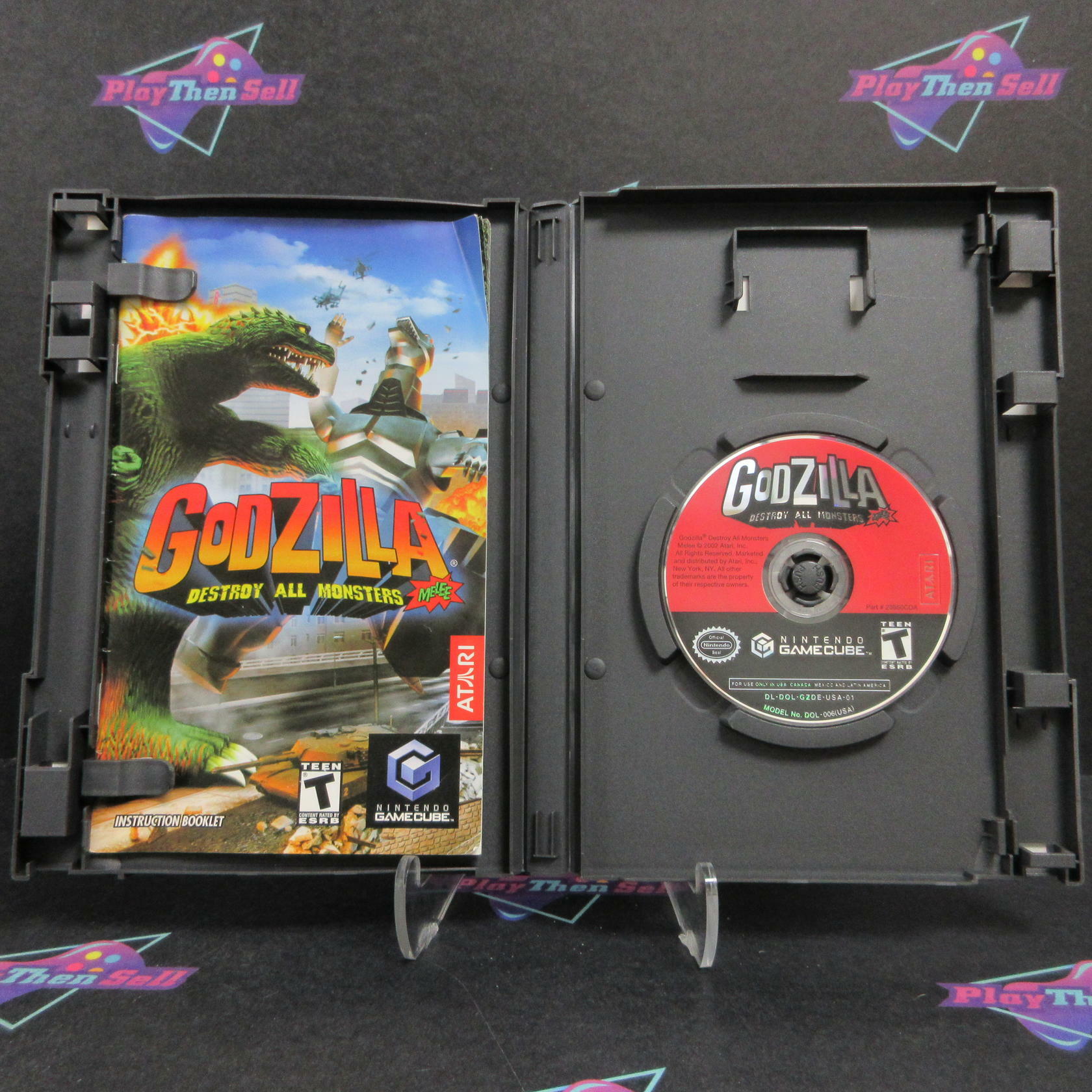 Godzilla Destroy All Monsters Melee Nintendo GameCube PC Complete - Refurbished