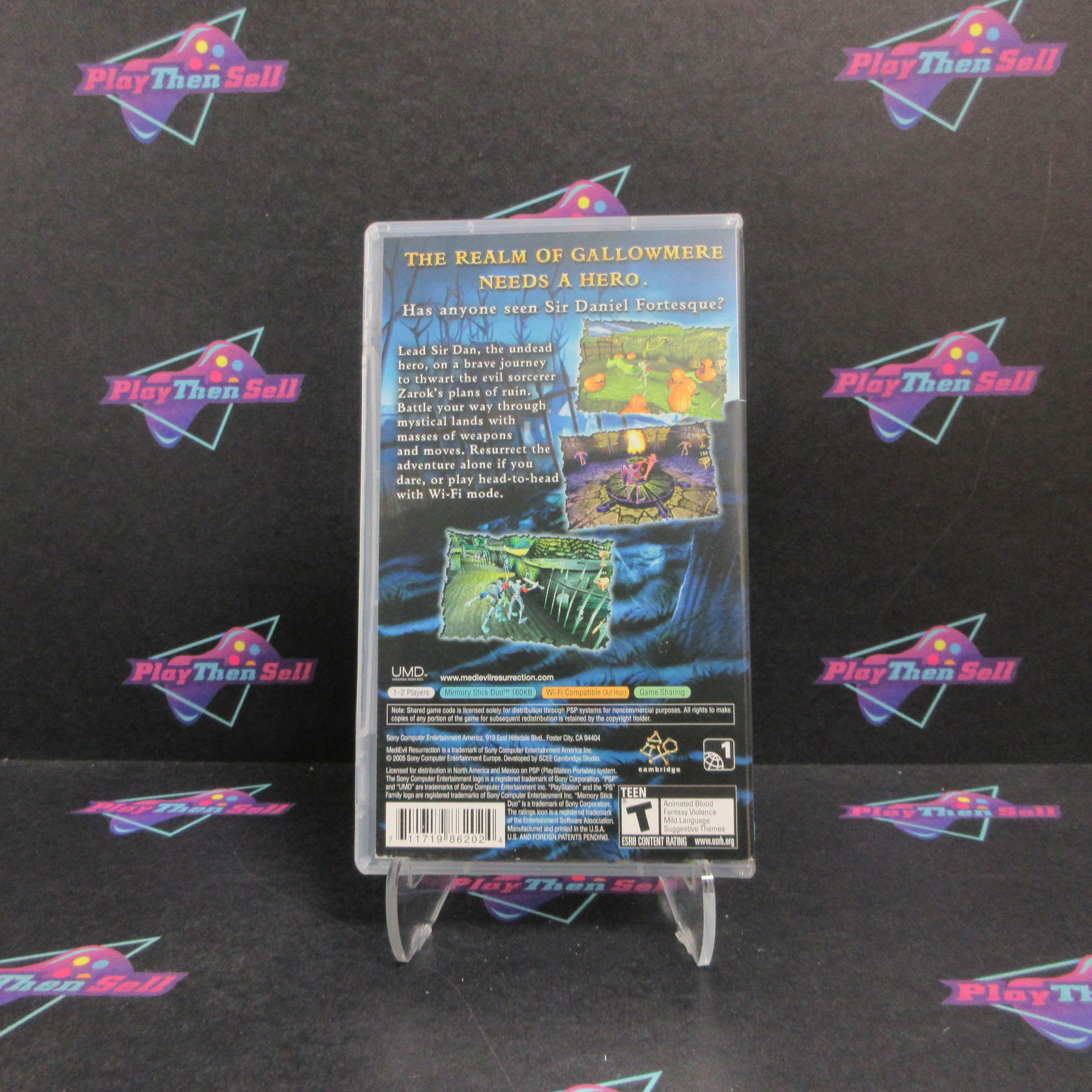 MediEvil Resurrection Sony PSP Complete - Refurbished