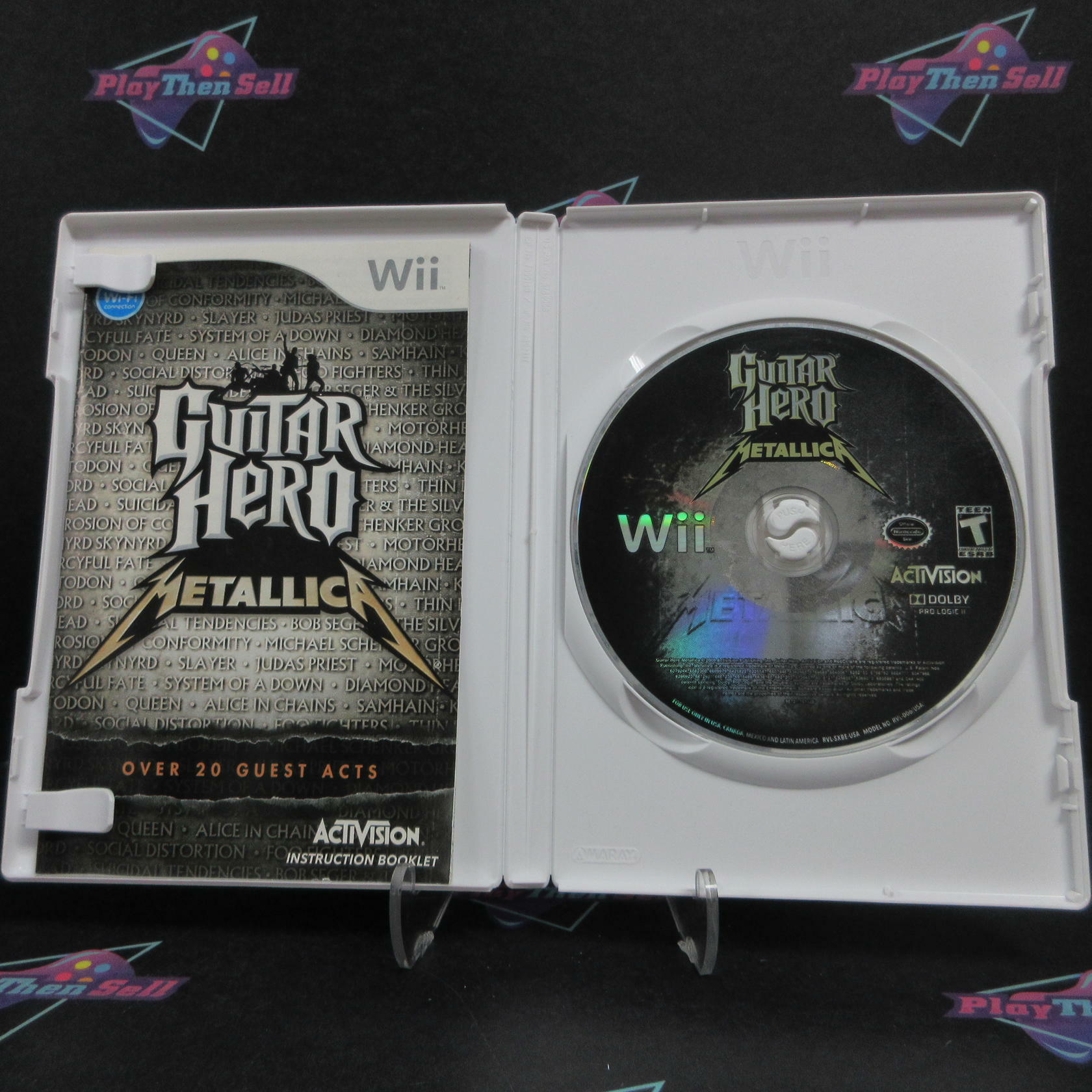 Guitar Hero Metallica Nintendo Wii AD Complete CIB - Very Good
