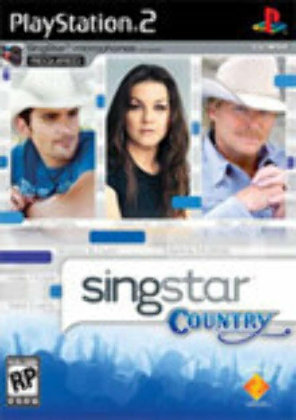 SingStar Country Software Only PS2 PlayStation 2 + Reg Card Complete - Excellent