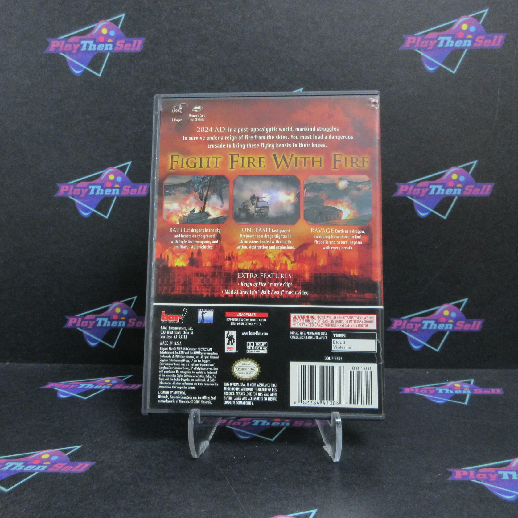 Reign of Fire Nintendo GameCube + Reg Card Complete - Refurbished