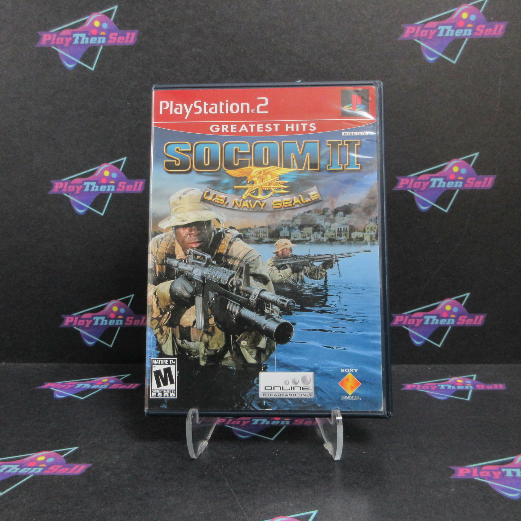 SOCOM II 2 US Navy Seals PS2 PlayStation 2 GH Complete - Excellent