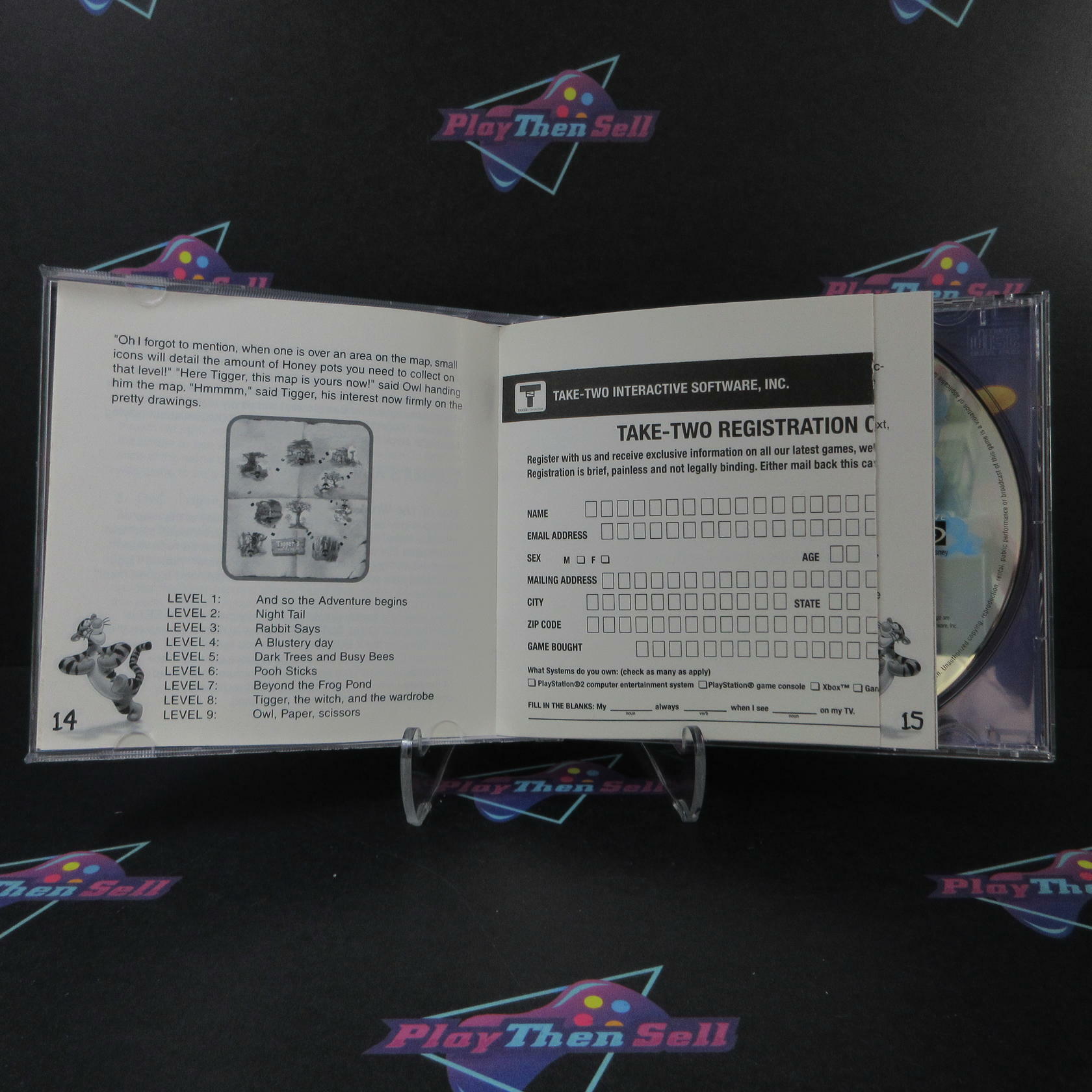 Tigger's Honey Hunt PS1 PlayStation 1 + Reg Card Complete - Excellent