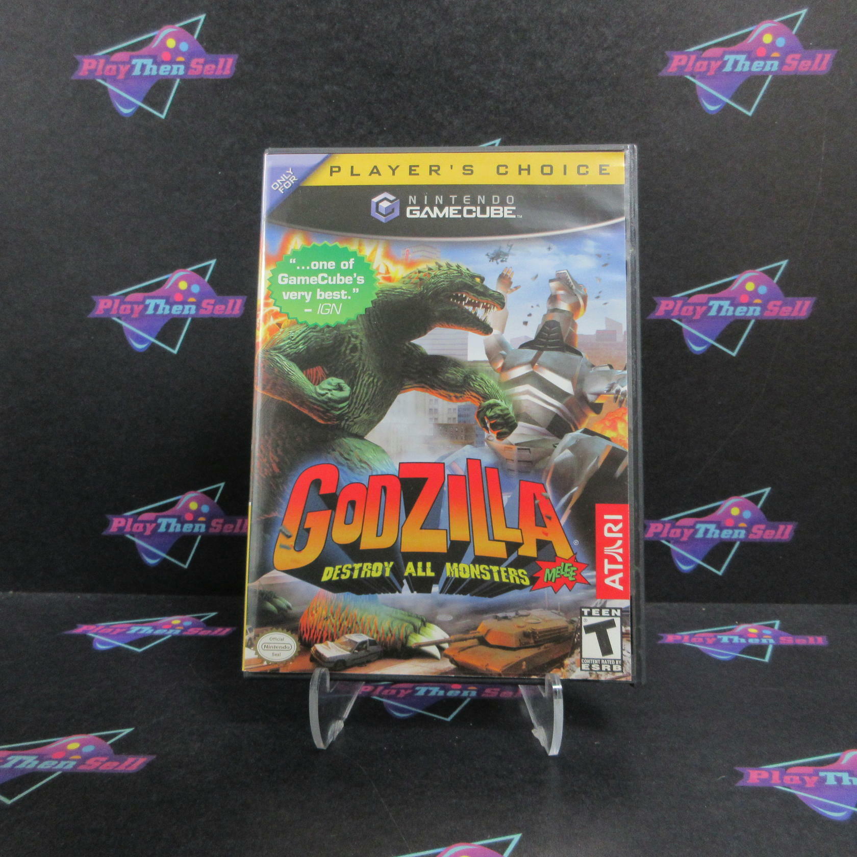 Godzilla Destroy All Monsters Melee Nintendo GameCube PC Complete - Refurbished