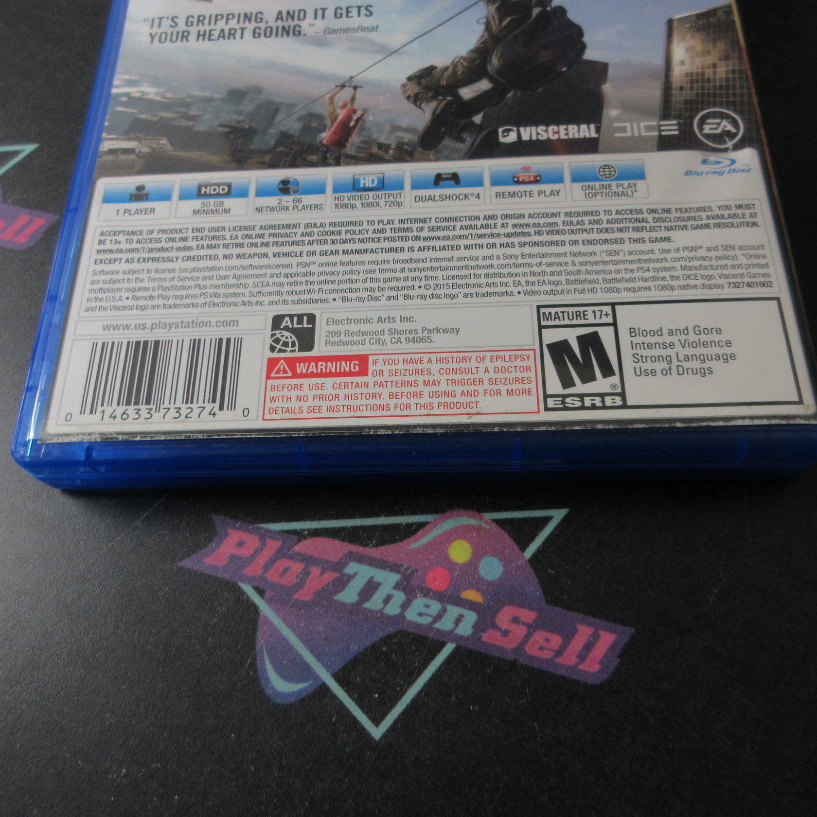 Battlefield Hardline PS4 PlayStation 4 AD Complete CIB - Very Good