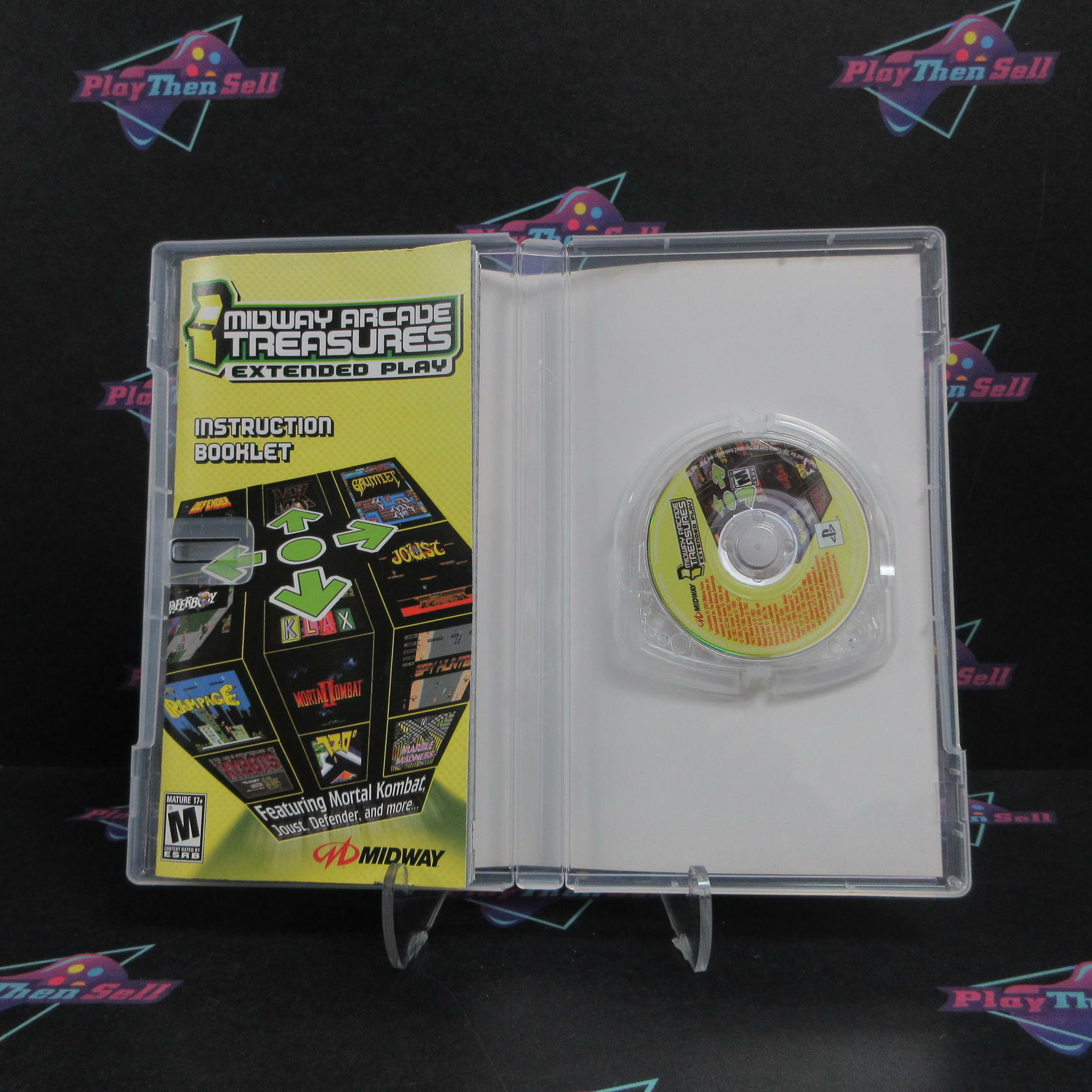 Midway Arcade Treasures Extended Play Sony PSP Clear UMD + Reg CIB - Excellent