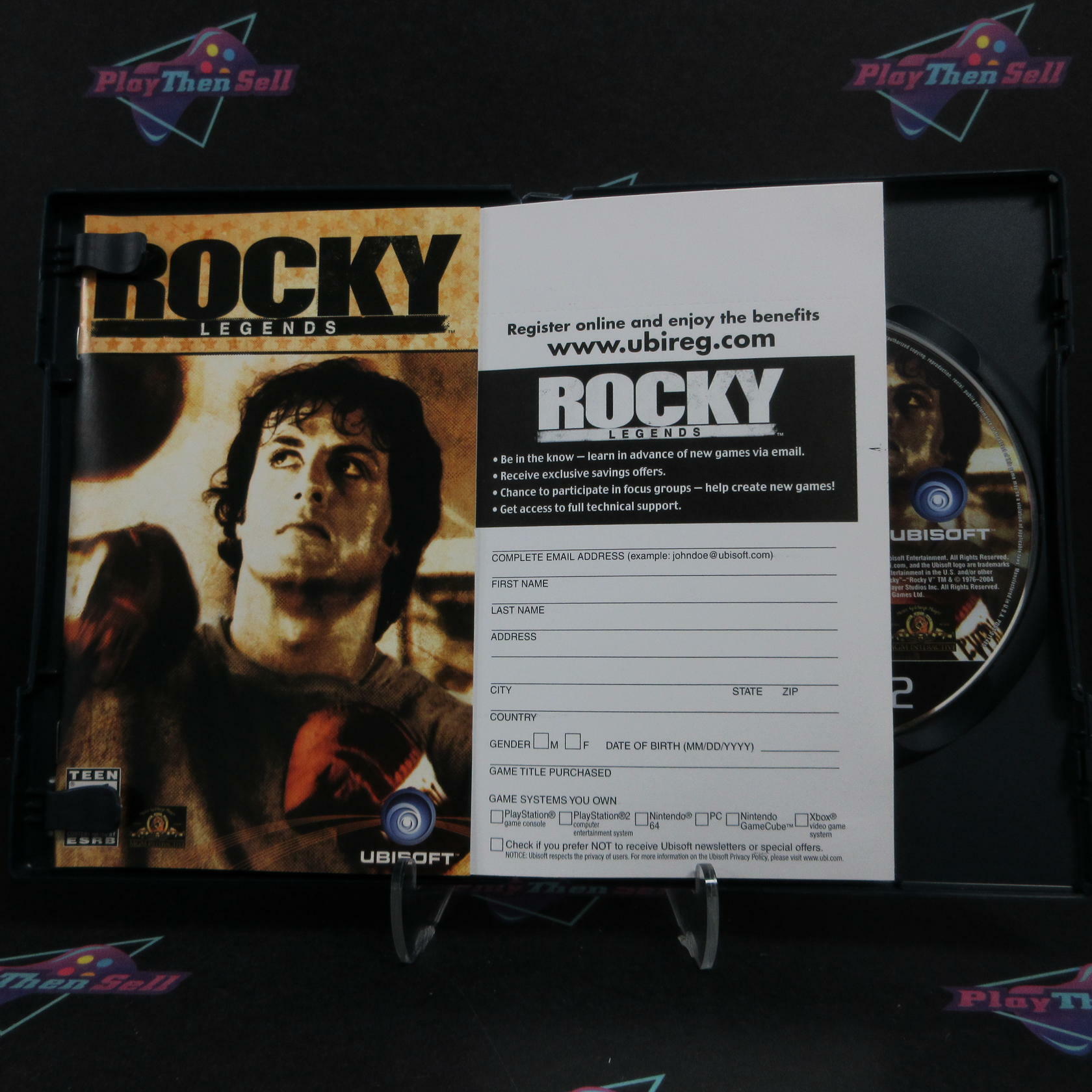 Rocky Legends PS2 PlayStation 2 AD + Reg Card Complete CIB - Very Good