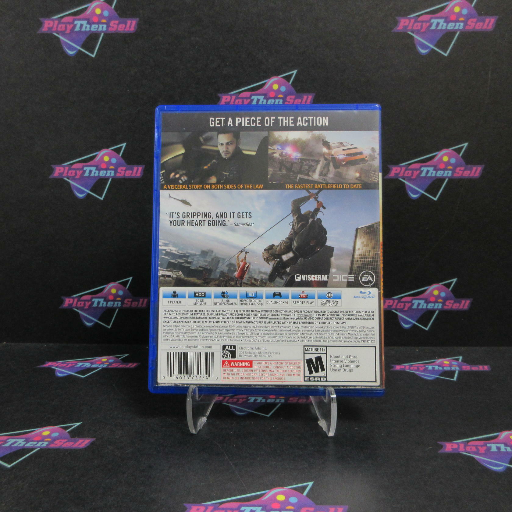 Battlefield Hardline PS4 PlayStation 4 AD Complete CIB - Very Good