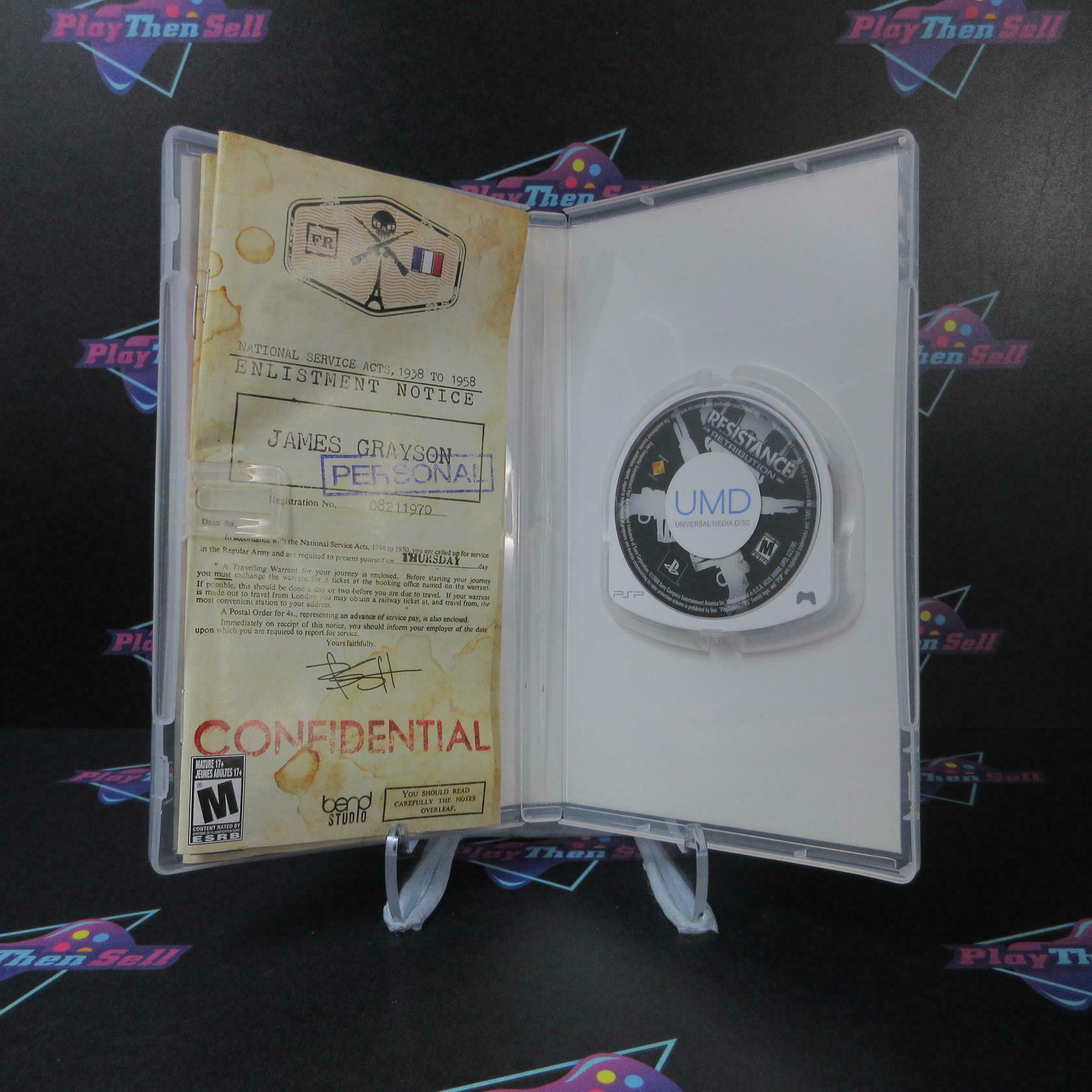 Resistance Retribution Sony PSP + Reg Card Complete - Refurbished