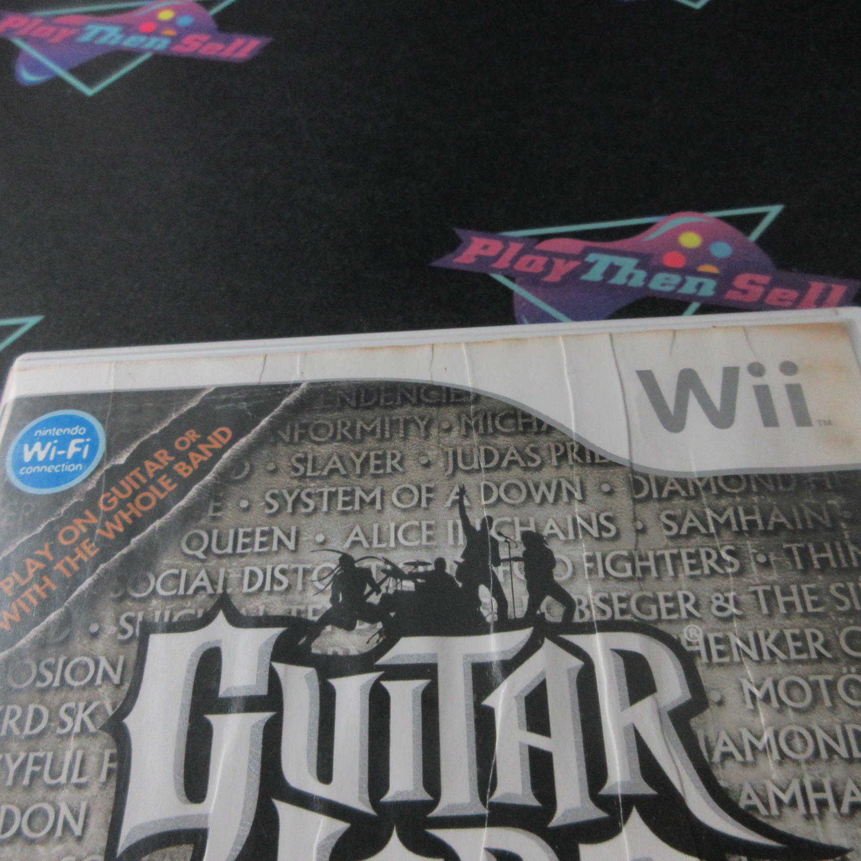 Guitar Hero Metallica Nintendo Wii AD Complete CIB - Very Good