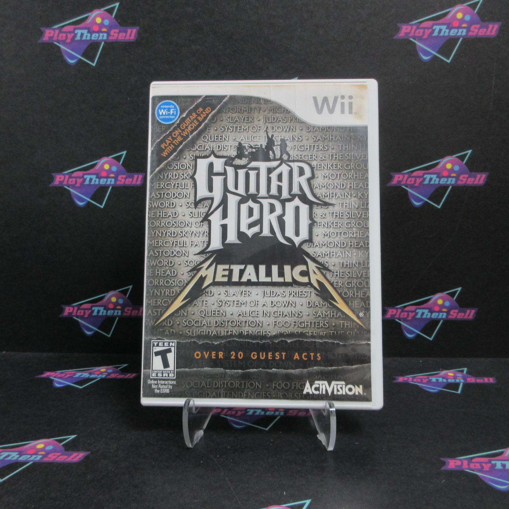 Guitar Hero Metallica Nintendo Wii AD Complete CIB - Very Good
