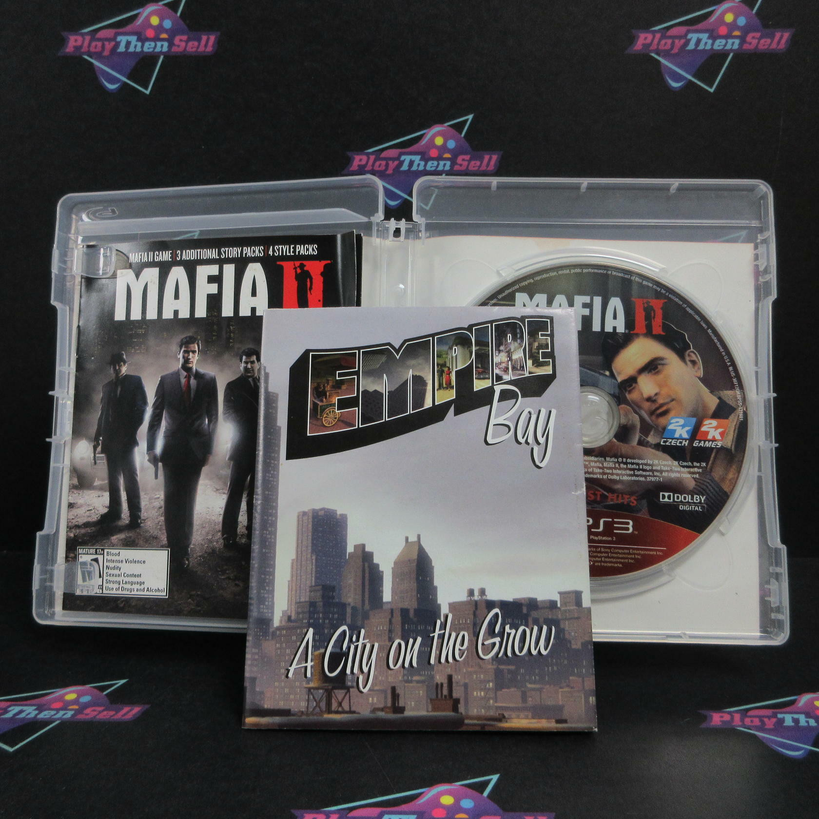 Mafia II PS3 PlayStation 3 GH AD + Poster Complete CIB - Very Good