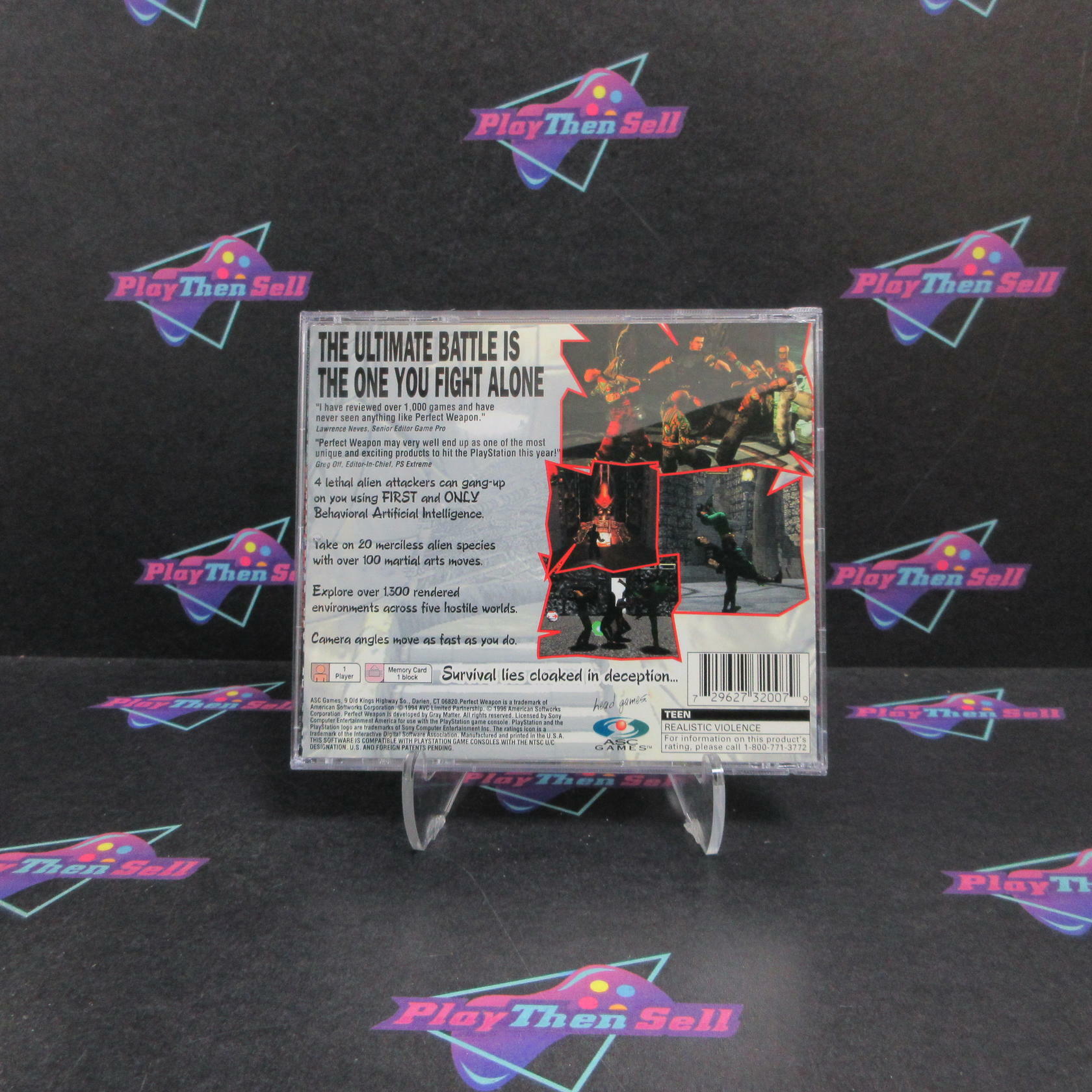 Perfect Weapon PS1 PlayStation 1 Complete - Excellent