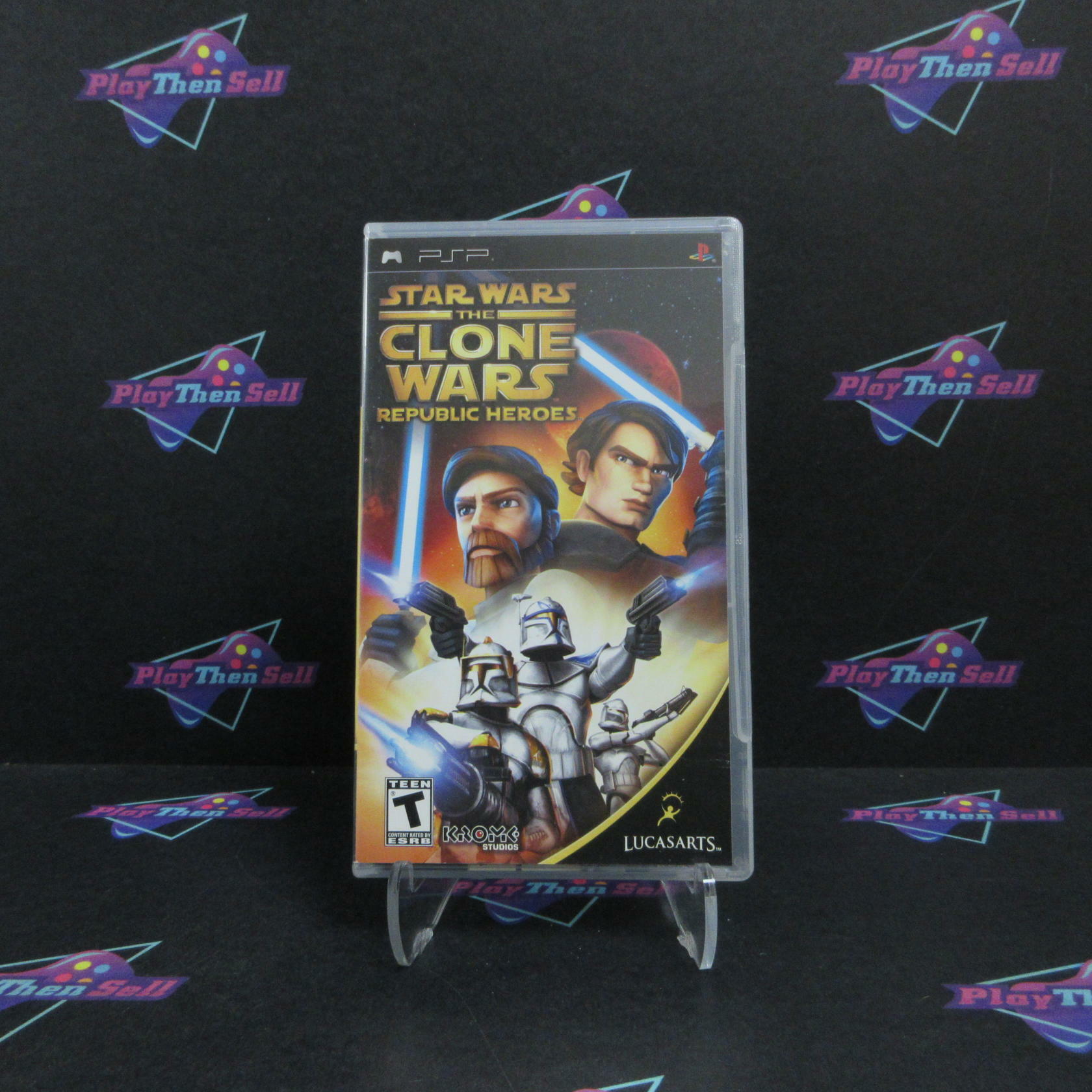 Star Wars the Clone Wars Republic Heroes Sony PSP Complete - Refurbished