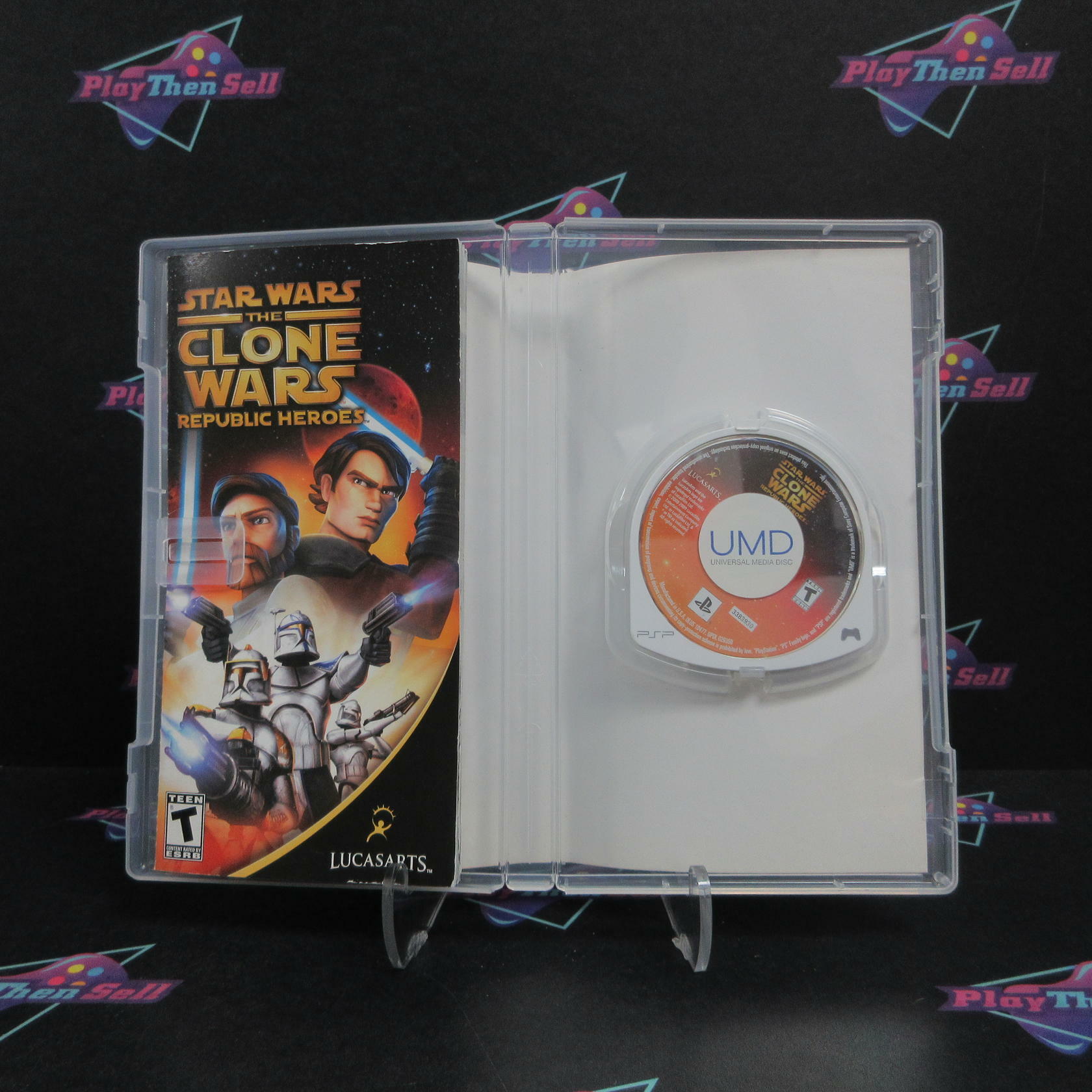 Star Wars the Clone Wars Republic Heroes Sony PSP Complete - Refurbished