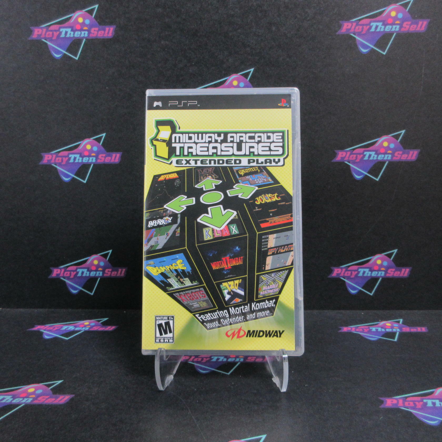 Midway Arcade Treasures Extended Play Sony PSP Clear UMD + Reg CIB - Refurbished