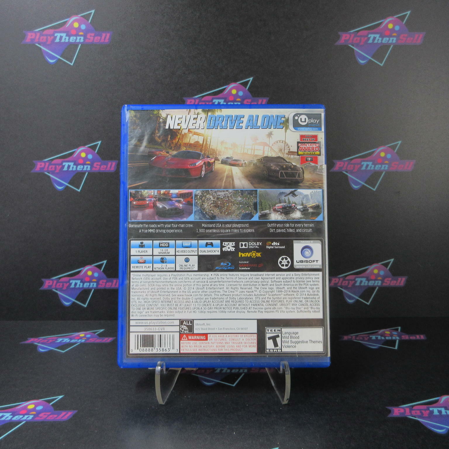 The Crew Limited Edition PS4 PlayStation 4 AD - Very Good