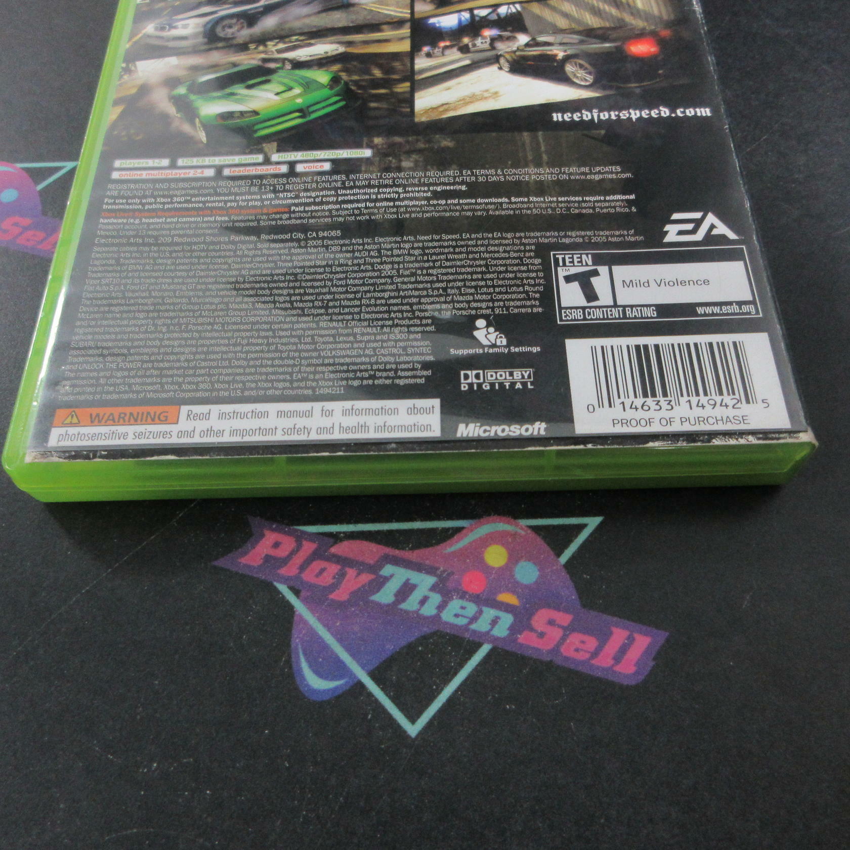 Need for Speed Most Wanted Xbox 360 AD Complete CIB - Very Good