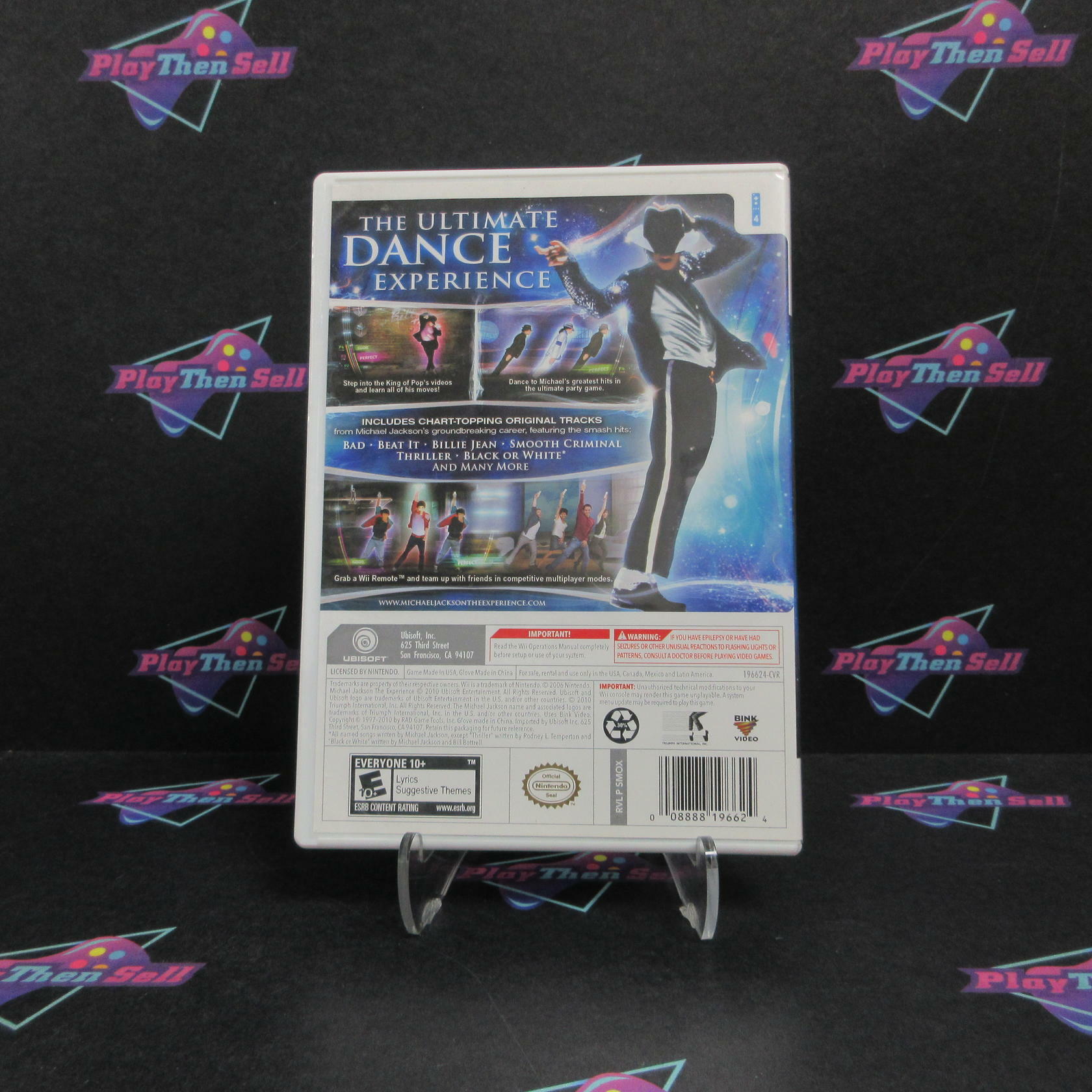 Michael Jackson The Experience Walmart Edition Nintendo Wii AD Complete - Very Good