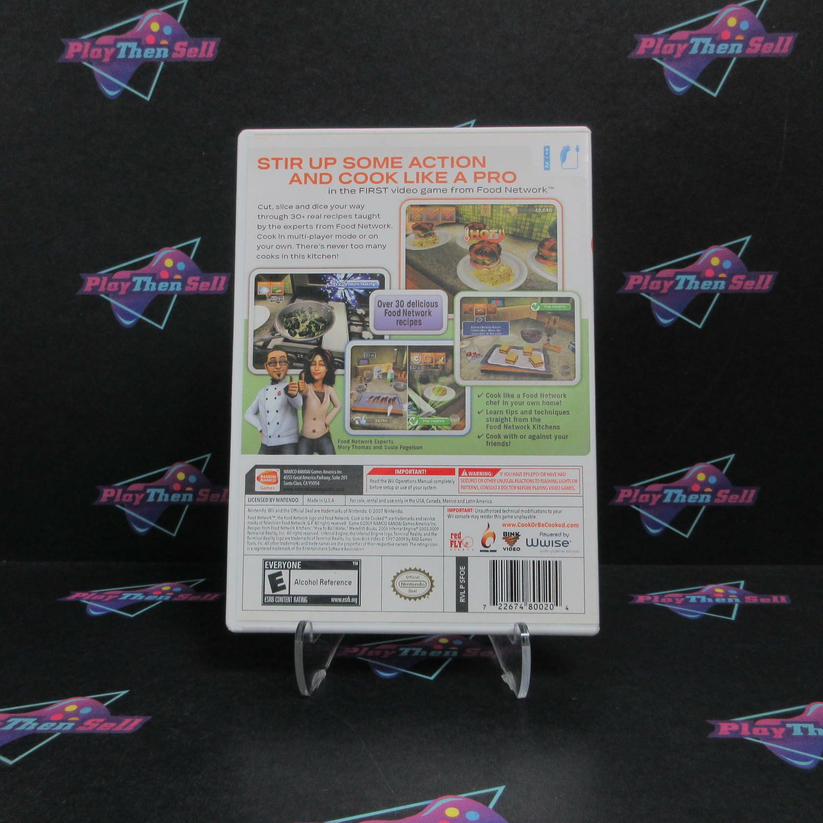 Food Network Cook or be Cooked Nintendo Wii MD Complete CIB - Very Good