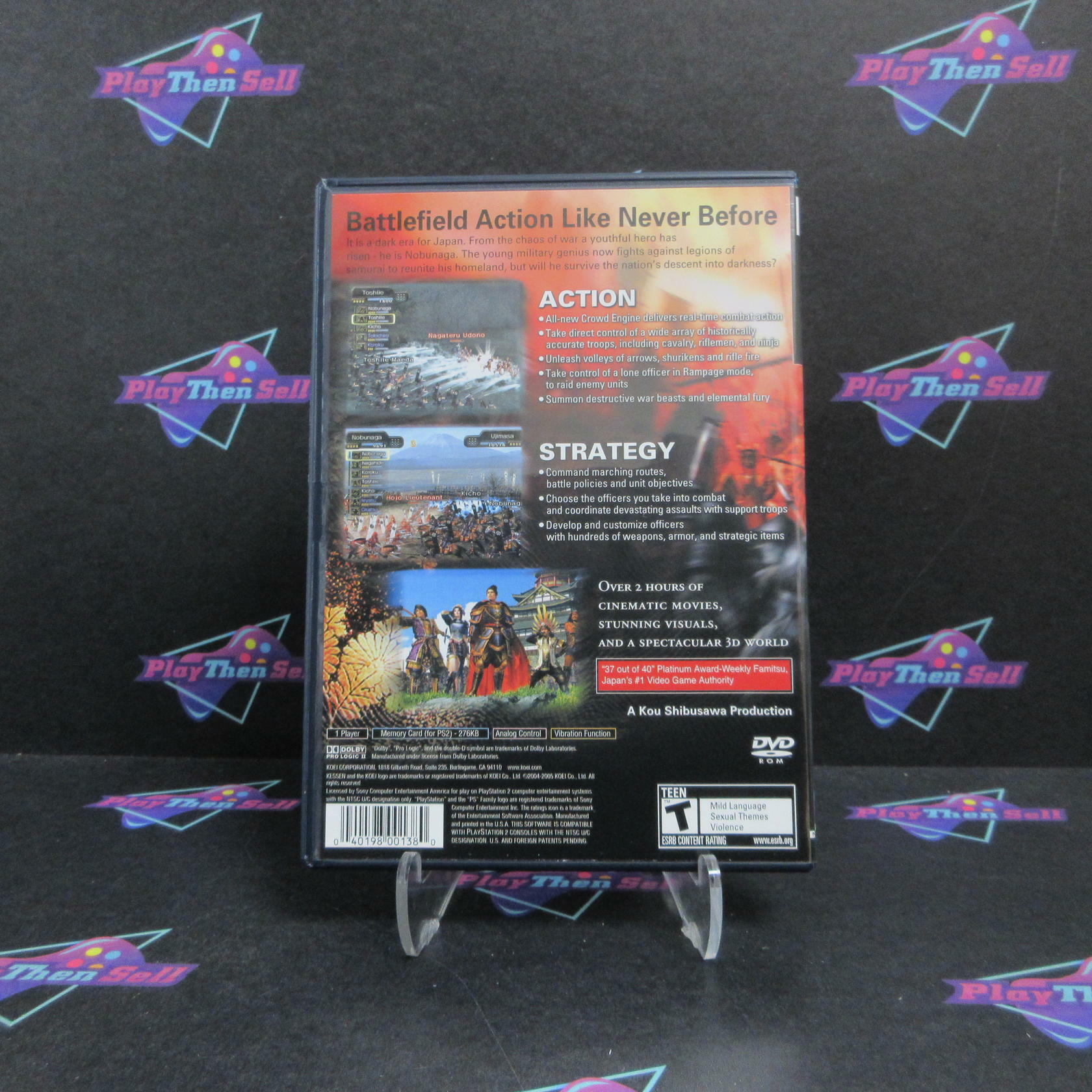 Kessen III PS2 PlayStation 2 + Reg Card Complete - Excellent