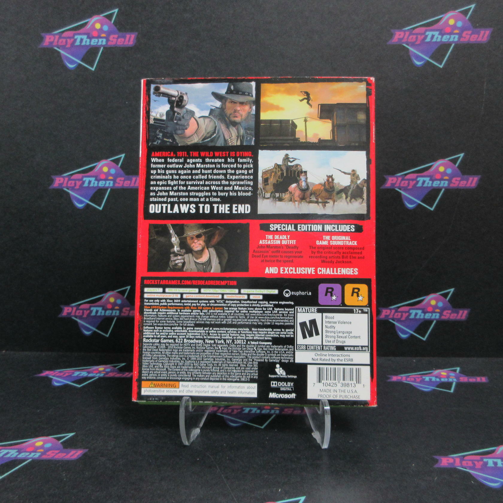Red Dead Redemption Special Edition Xbox 360 + Map Complete - Excellent