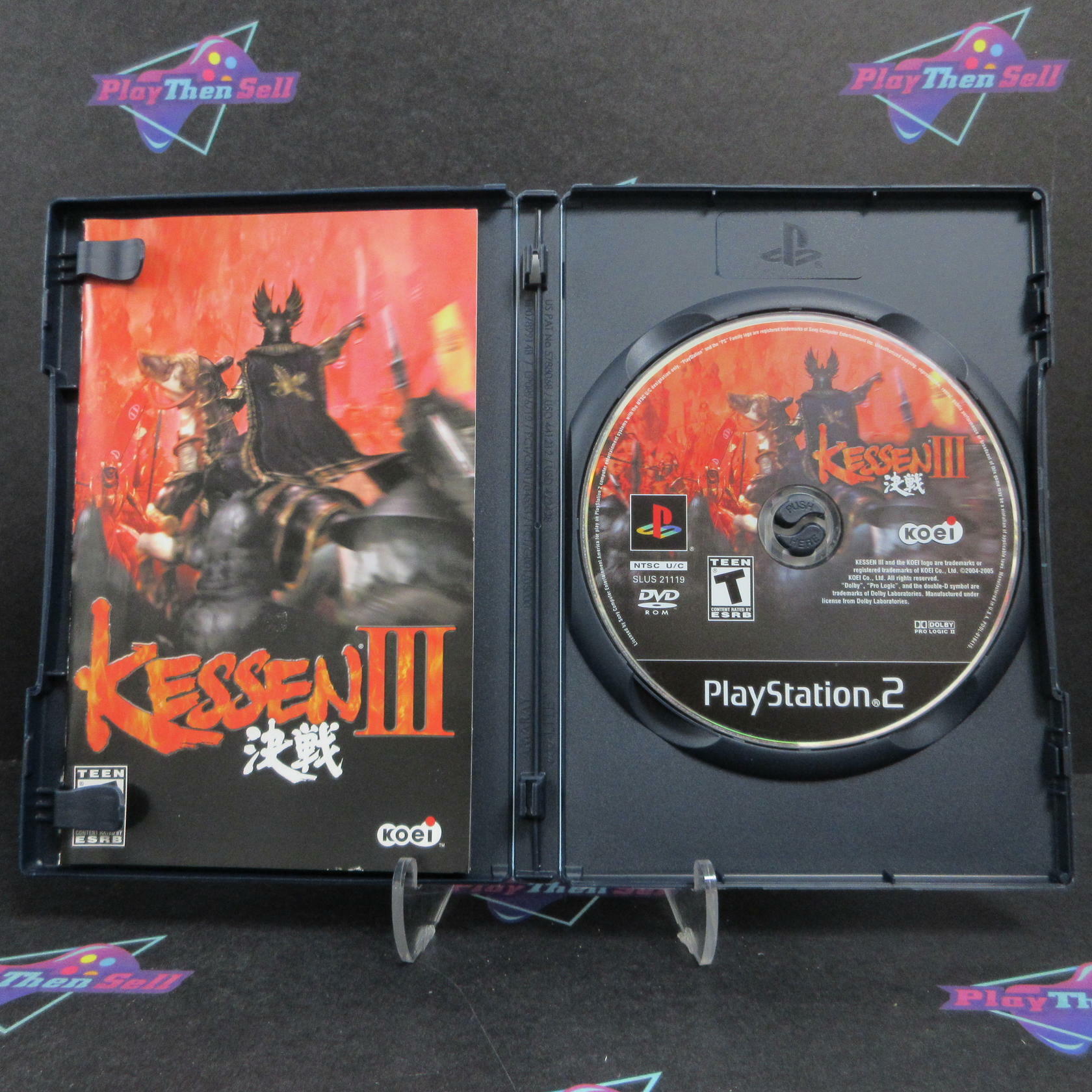 Kessen III PS2 PlayStation 2 + Reg Card Complete - Excellent