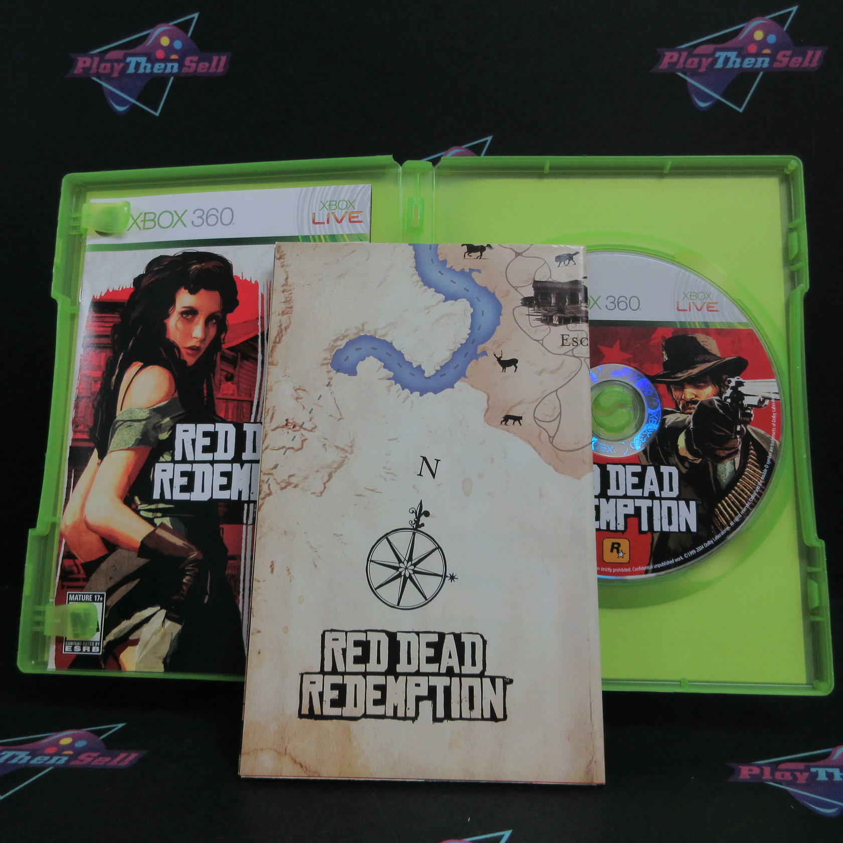 Red Dead Redemption Special Edition Xbox 360 + Map Complete - Excellent