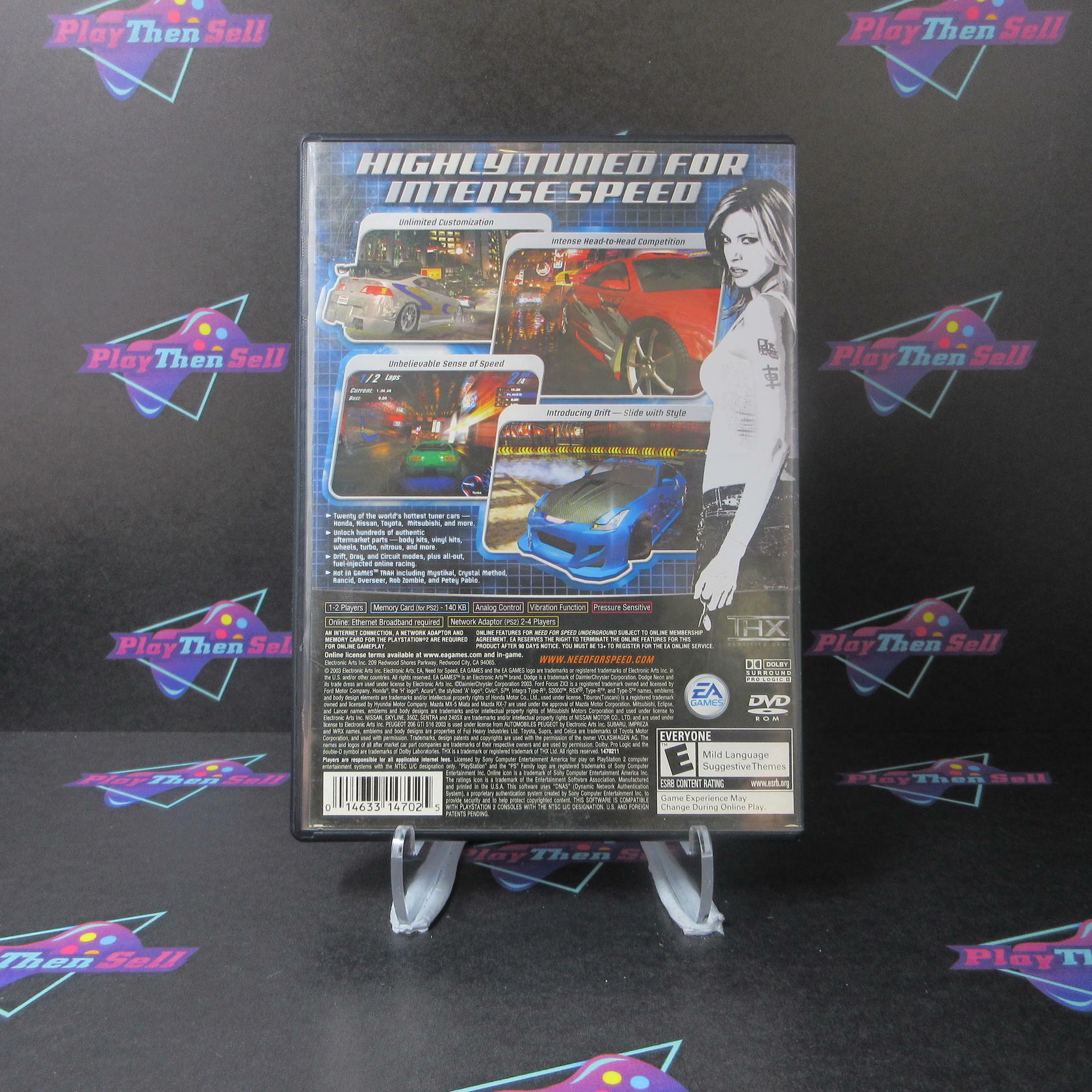 Need for Speed Underground PS2 PlayStation 2 AD/NM - Very Good