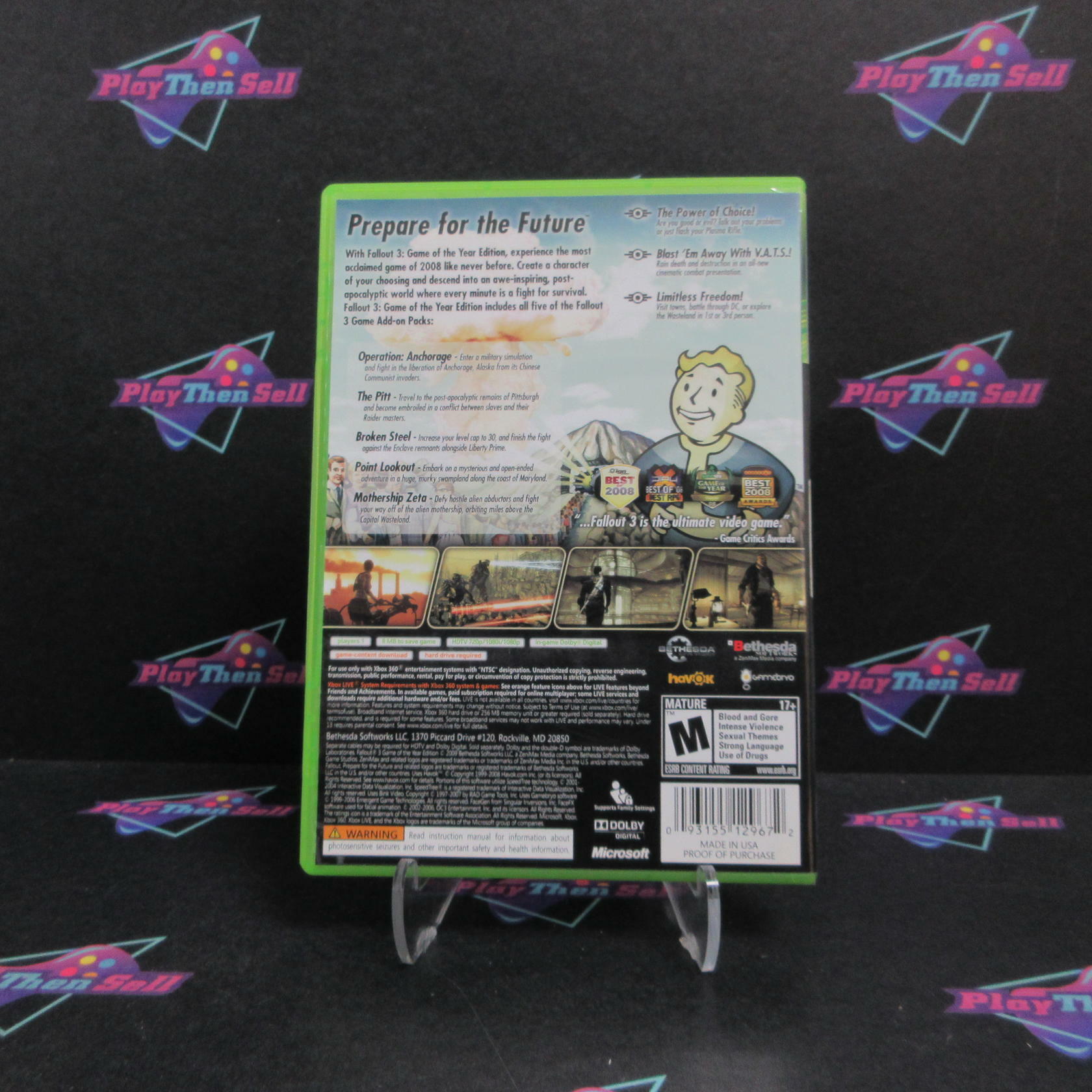 Fallout 3 GOTY Xbox 360 + Sleeve Complete - Excellent