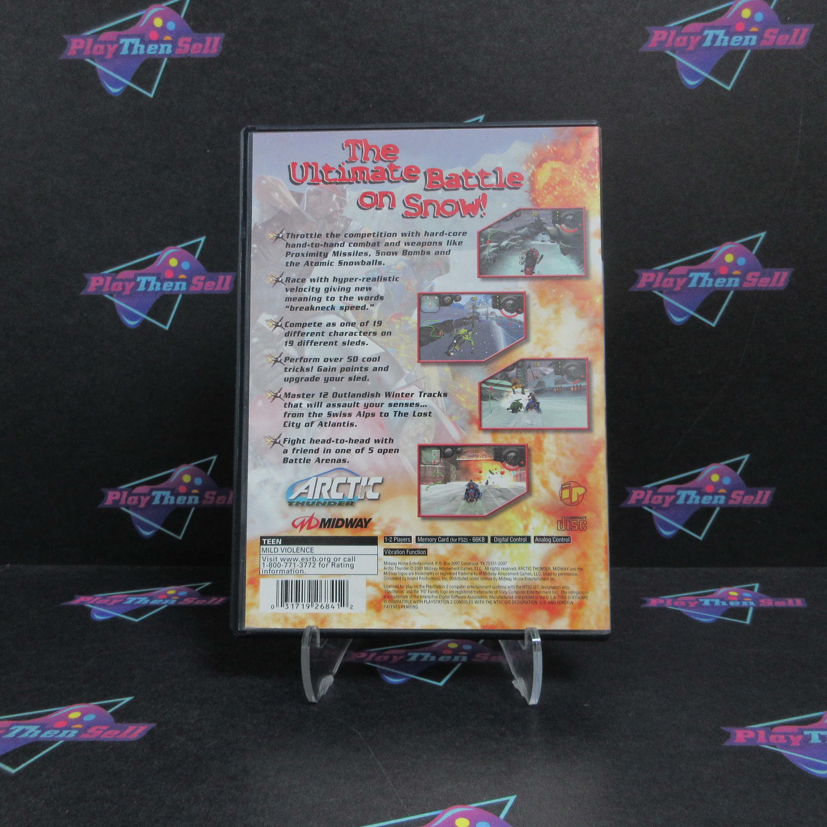 Arctic Thunder PS2 PlayStation 2 MD + Reg Card - Very Good