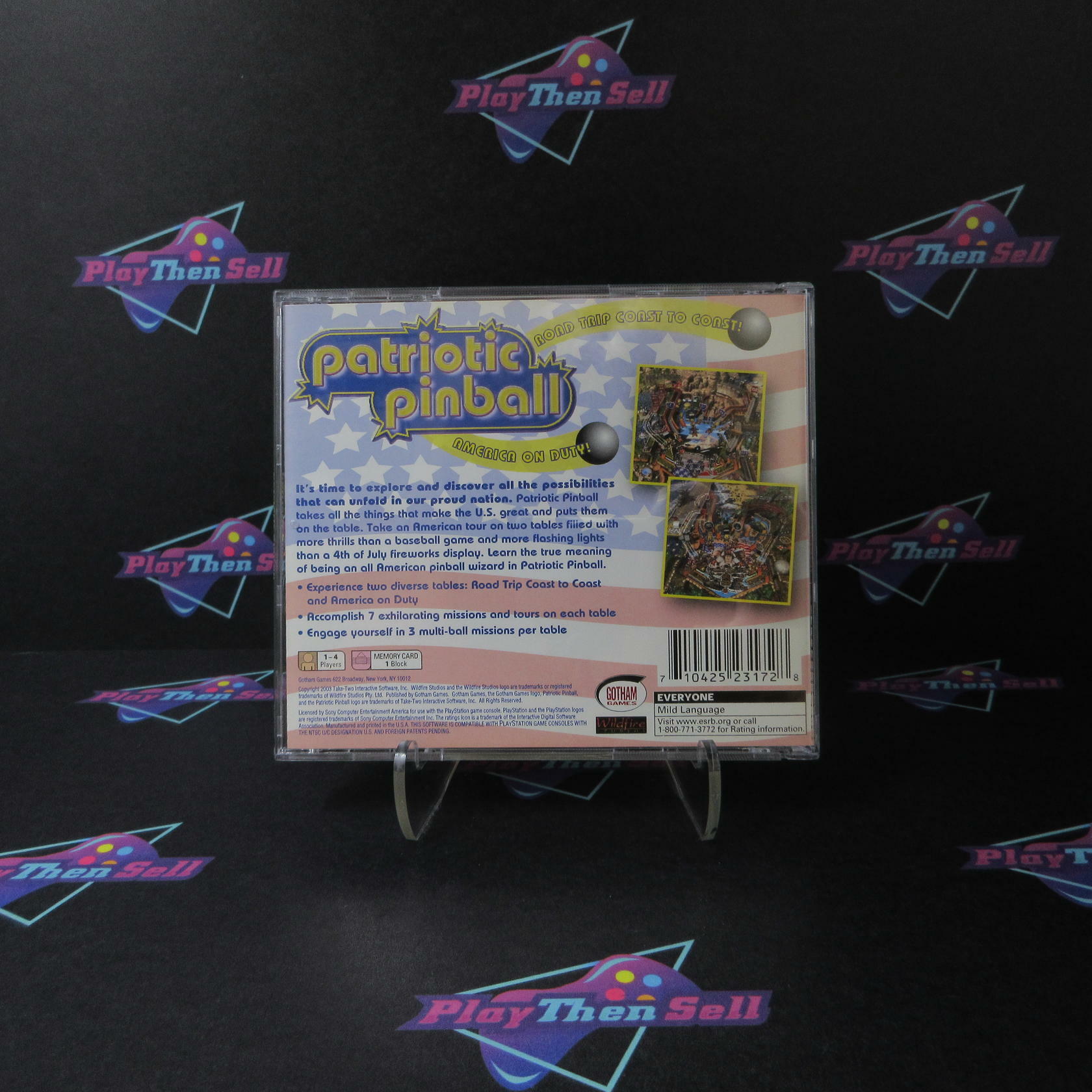Patriotic Pinball PS1 PlayStation 1 Complete - Excellent