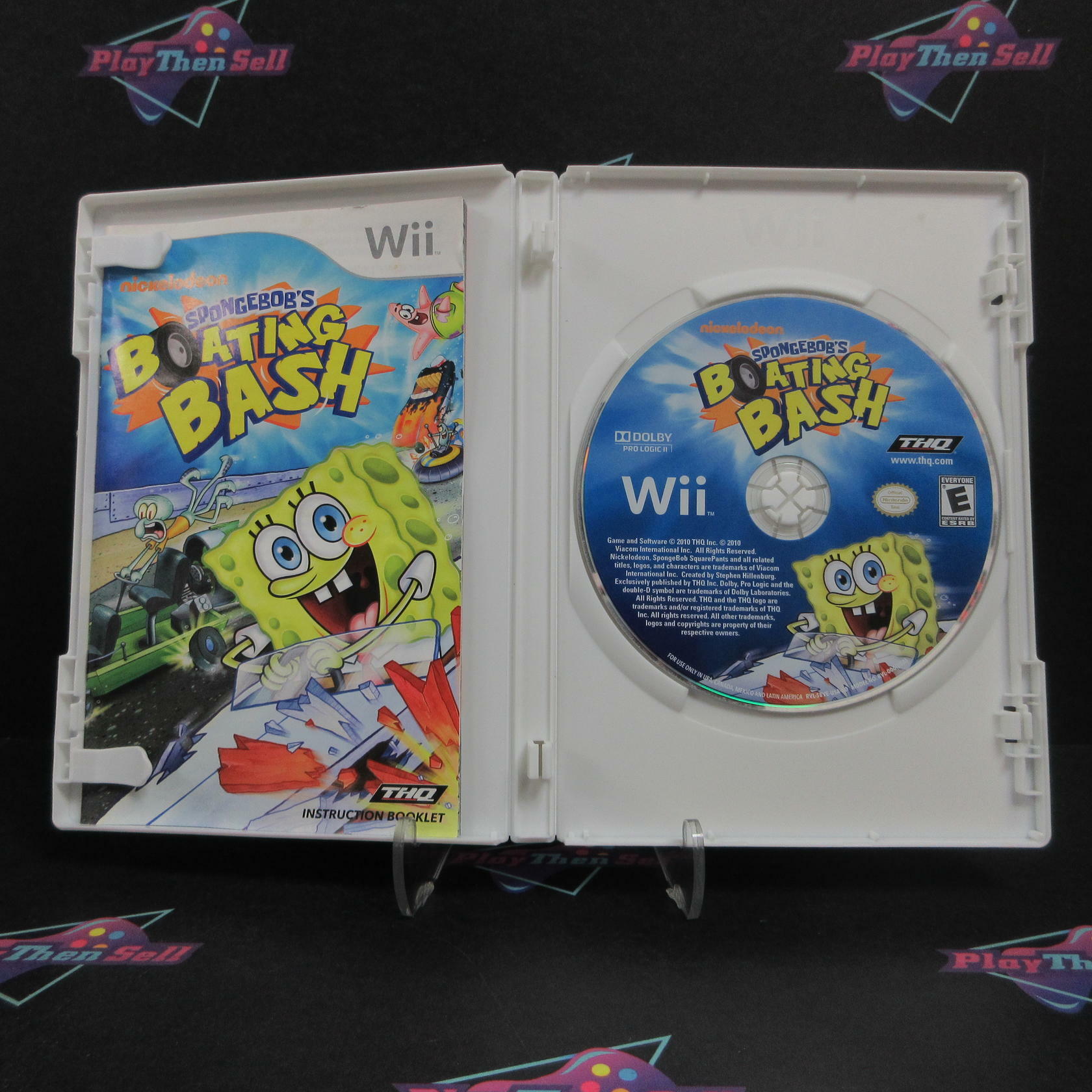 Spongebob Boating Bash Nintendo Wii AD/MD Complete CIB - Very Good