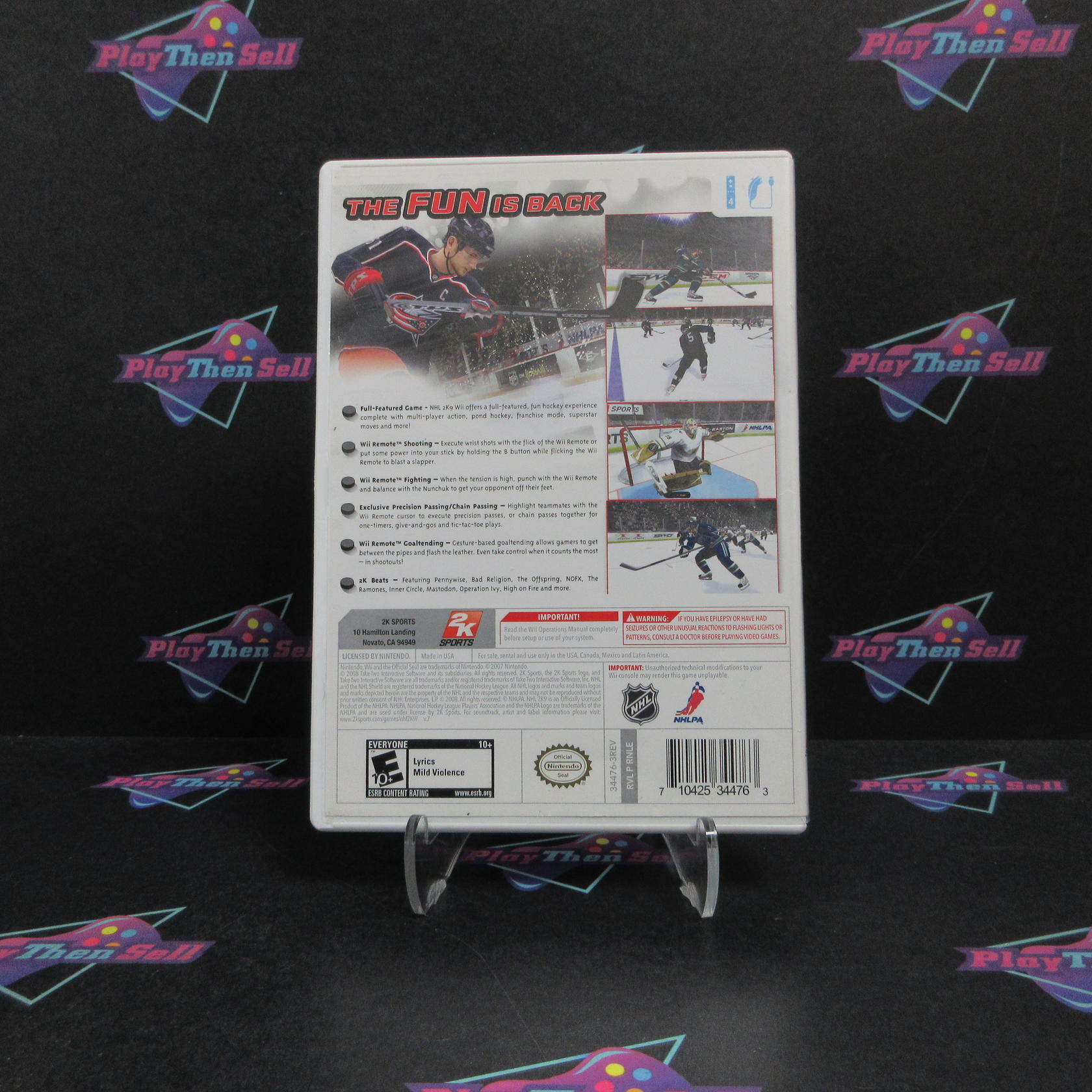 NHL 2K9 Nintendo Wii AD/NM - Very Good