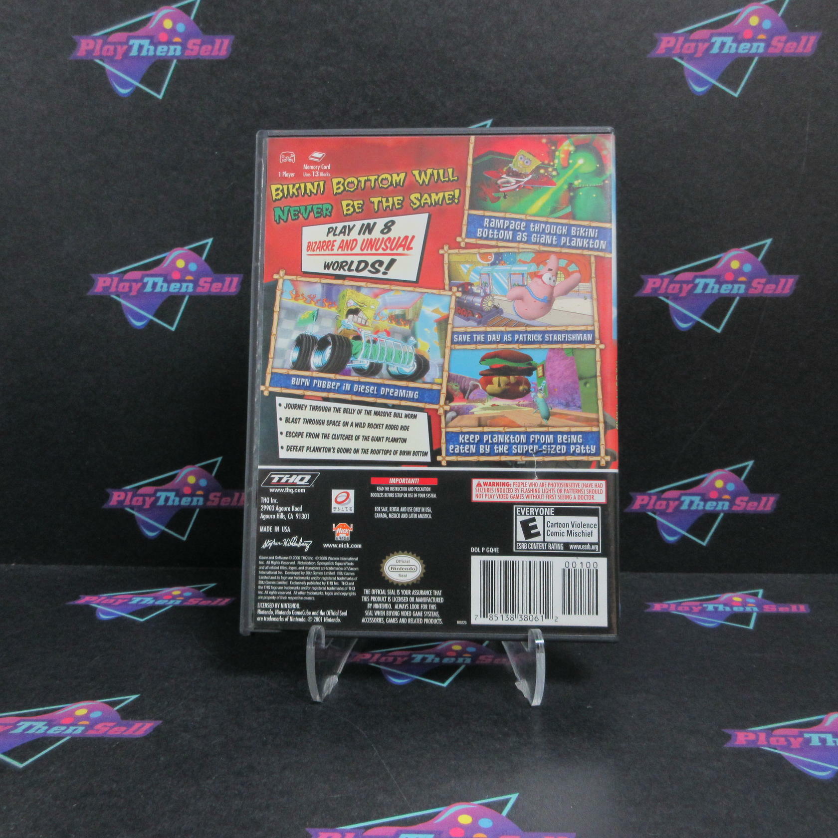 Spongebob Squarepants Creature From the Krusty Krab GameCube CIB - Refurbished