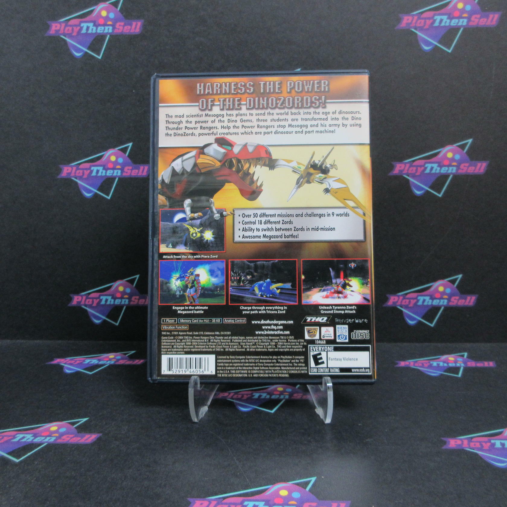 Power Rangers Dino Thunder PS2 PlayStation 2 Complete