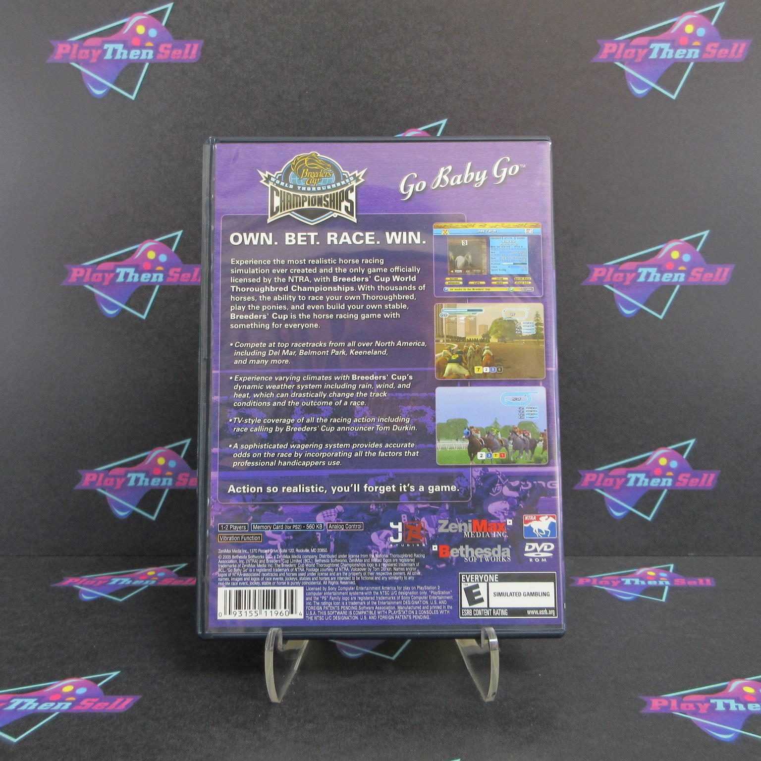 Breeders Cup World Championship PS2 PlayStation 2 +Reg Card Complete - Excellent