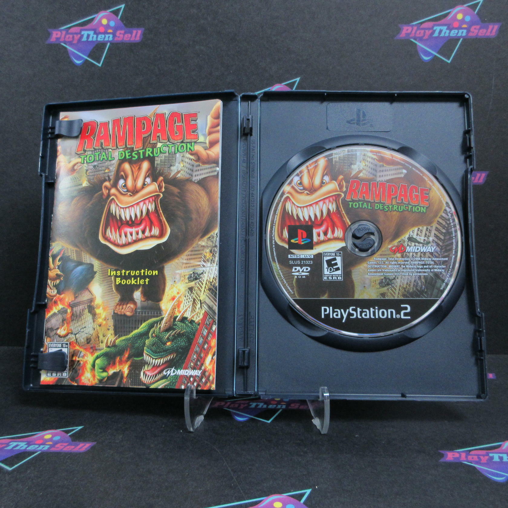 Rampage Total Destruction PS2 PlayStation 2 + Reg Card Complete - Excellent