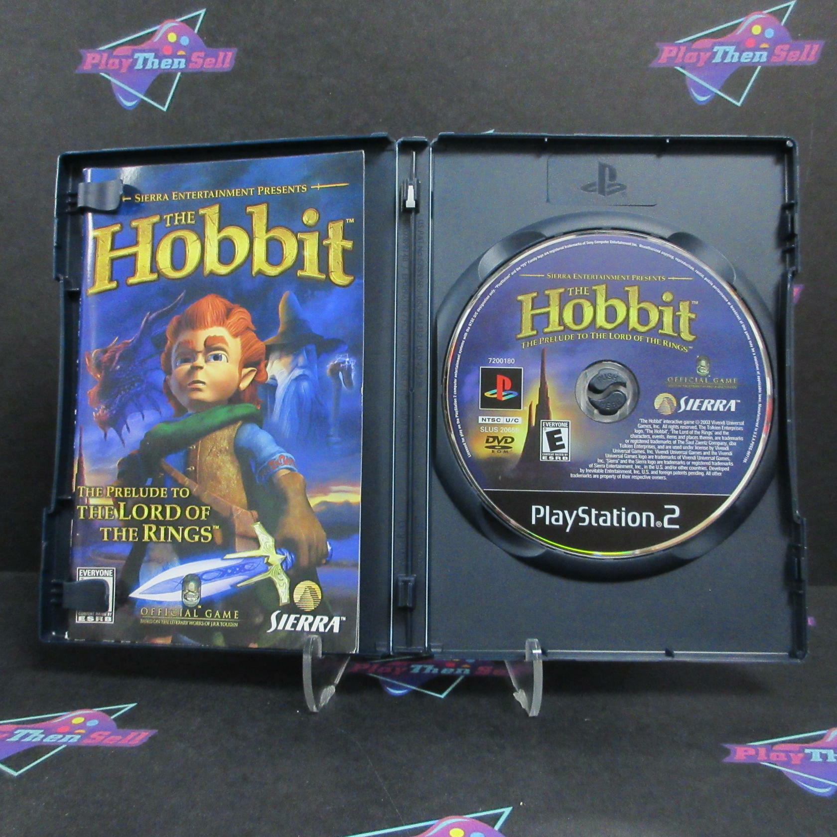 The Hobbit PS2 PlayStation 2 + Reg Card / Gollum Promo Card Complete - Excellent