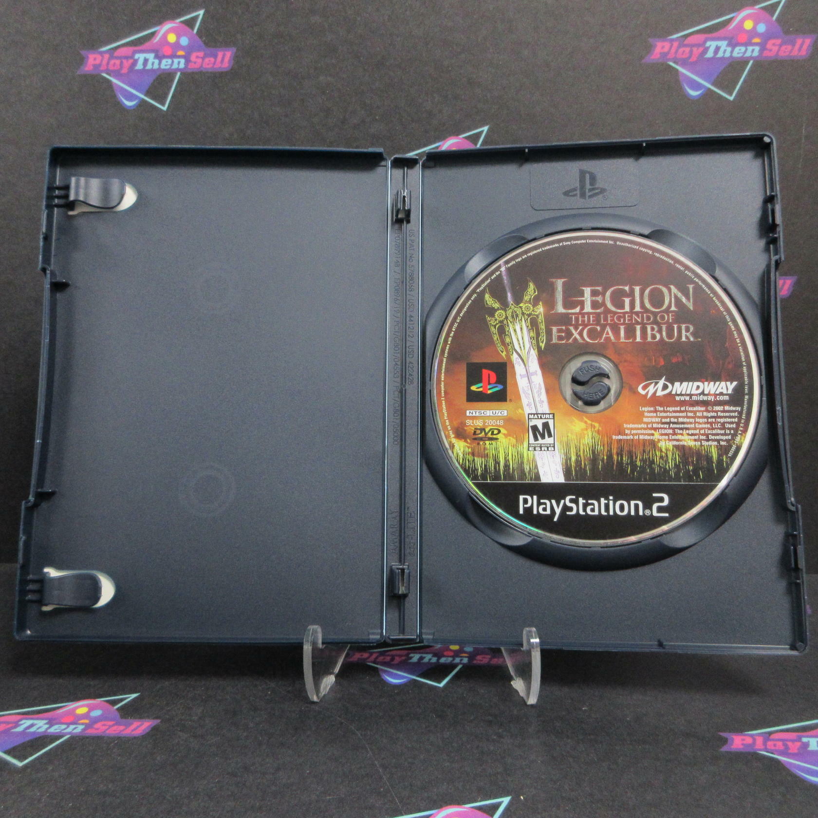 Legion The Legend of Excalibur PS2 PlayStation 2 Rental Art / NM - Very Good