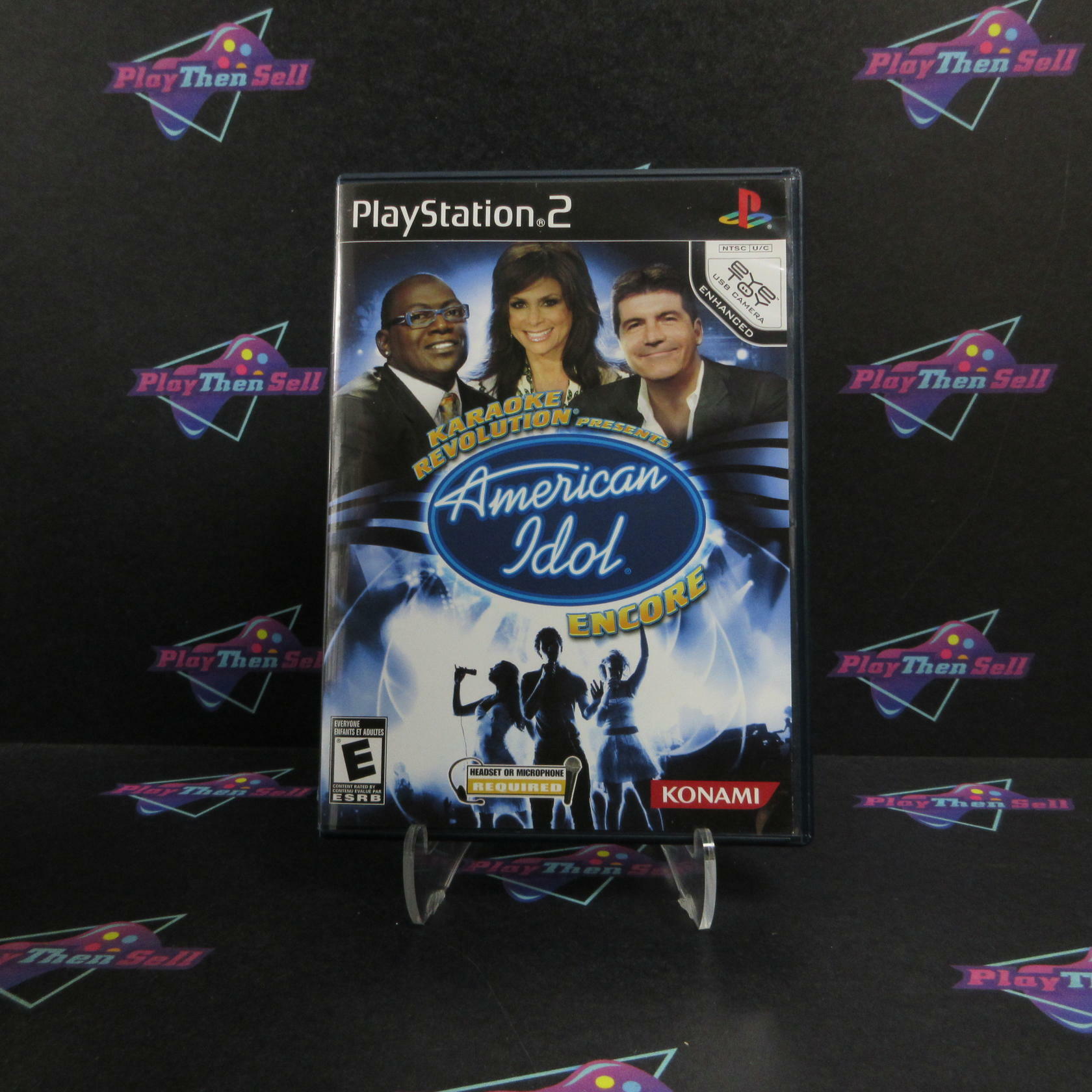 Karaoke Revolution American Idol Encore PS2 PlayStation 2 Complete - Excellent