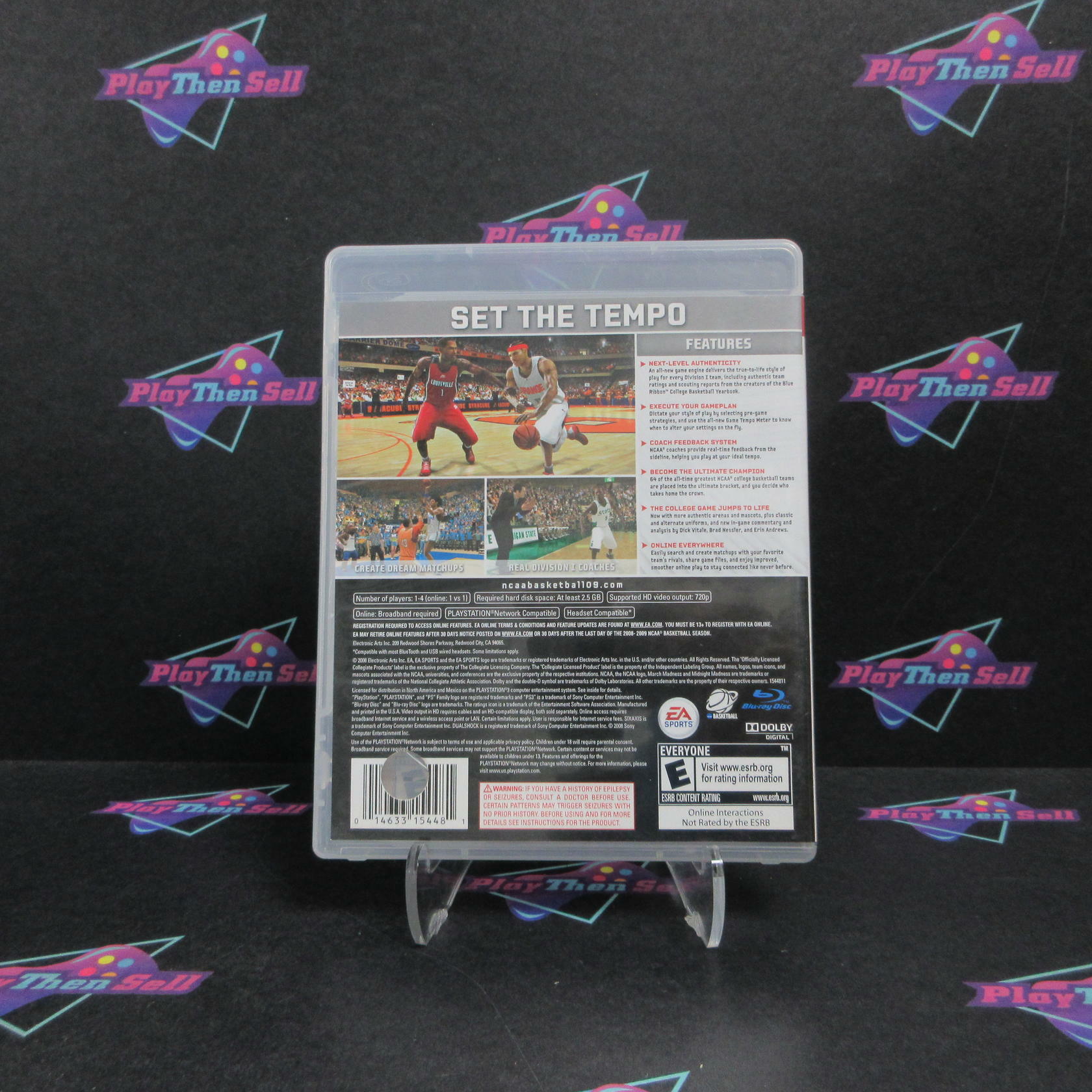 NCAA Basketball 09 PS3 PlayStation 3 AD Complete CIB - Very Good
