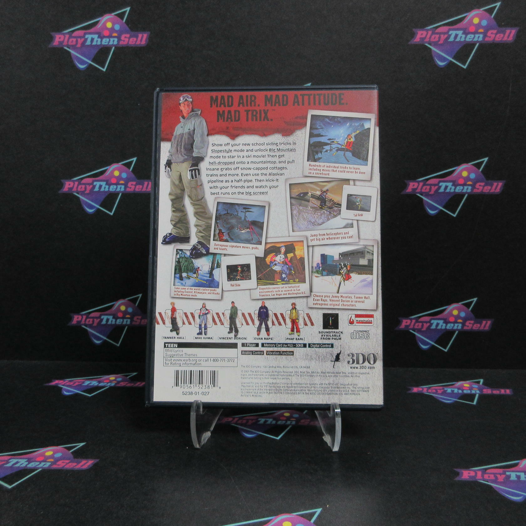 Jonny Moseley Mad Trix PS2 PlayStation 2 + Reg Card Complete - Excellent