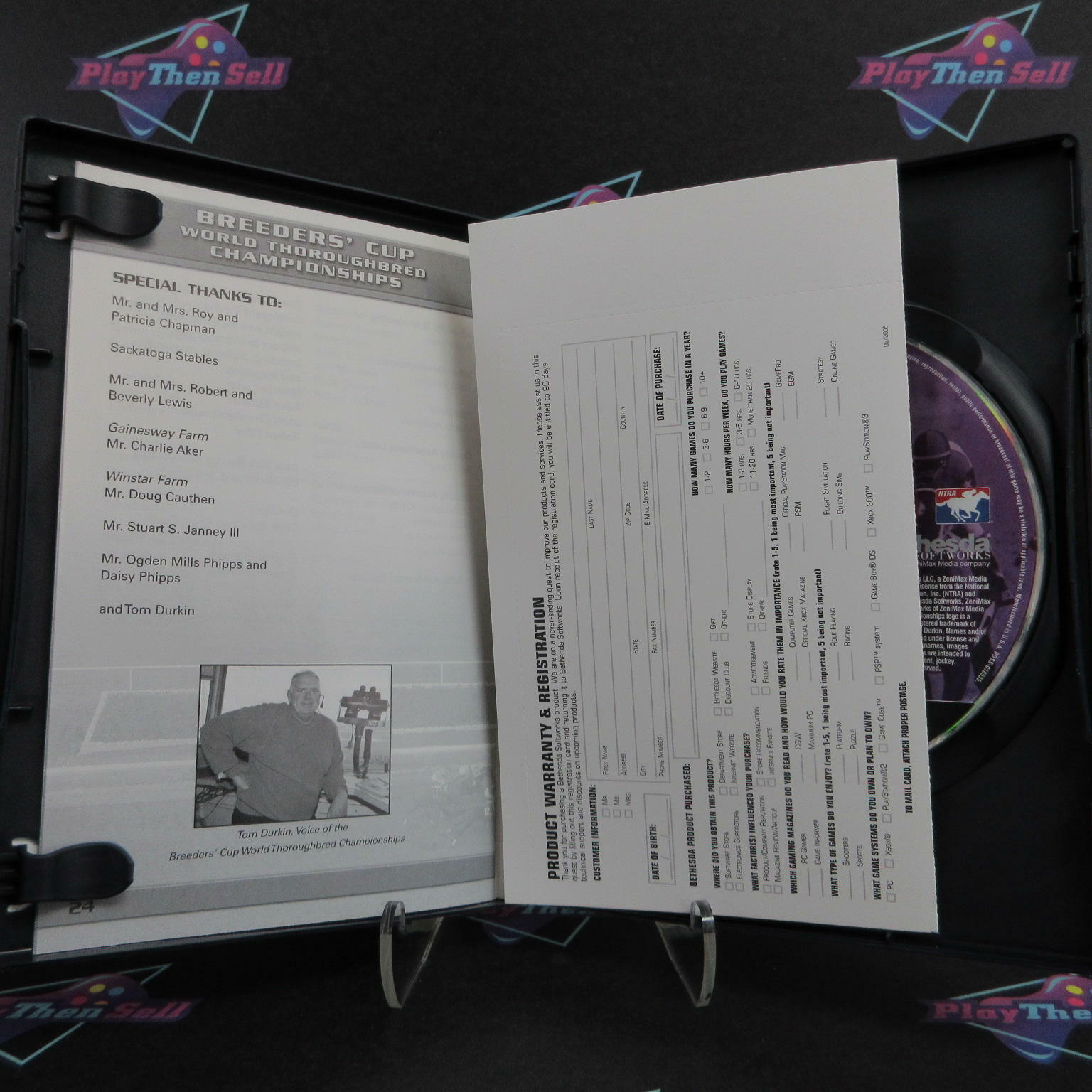 Breeders Cup World Championship PS2 PlayStation 2 +Reg Card Complete - Excellent