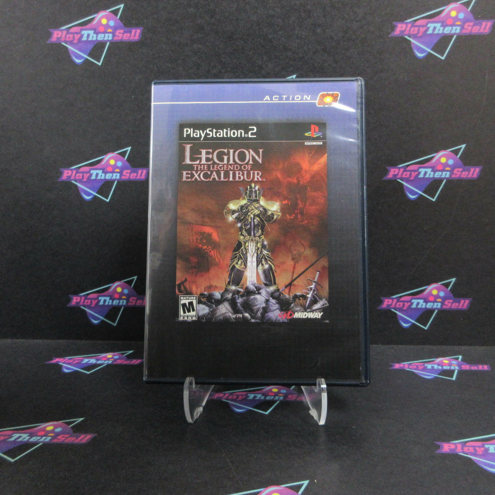 Legion The Legend of Excalibur PS2 PlayStation 2 Rental Art / NM - Very Good